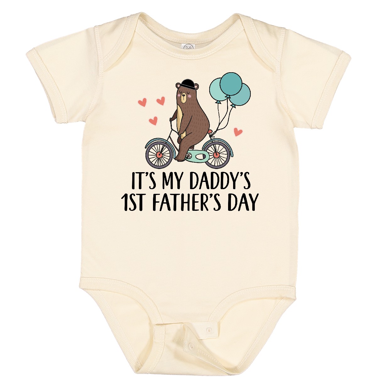 Inktastic Daddys 1st Fathers Day Boys Baby Bodysuit Daddy Childs Cute Bear - Picture 5 of 9