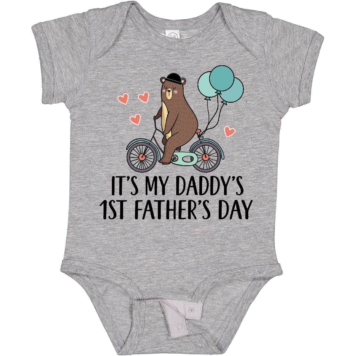 Inktastic Daddys 1st Fathers Day Boys Baby Bodysuit Daddy Childs Cute Bear - Picture 4 of 9