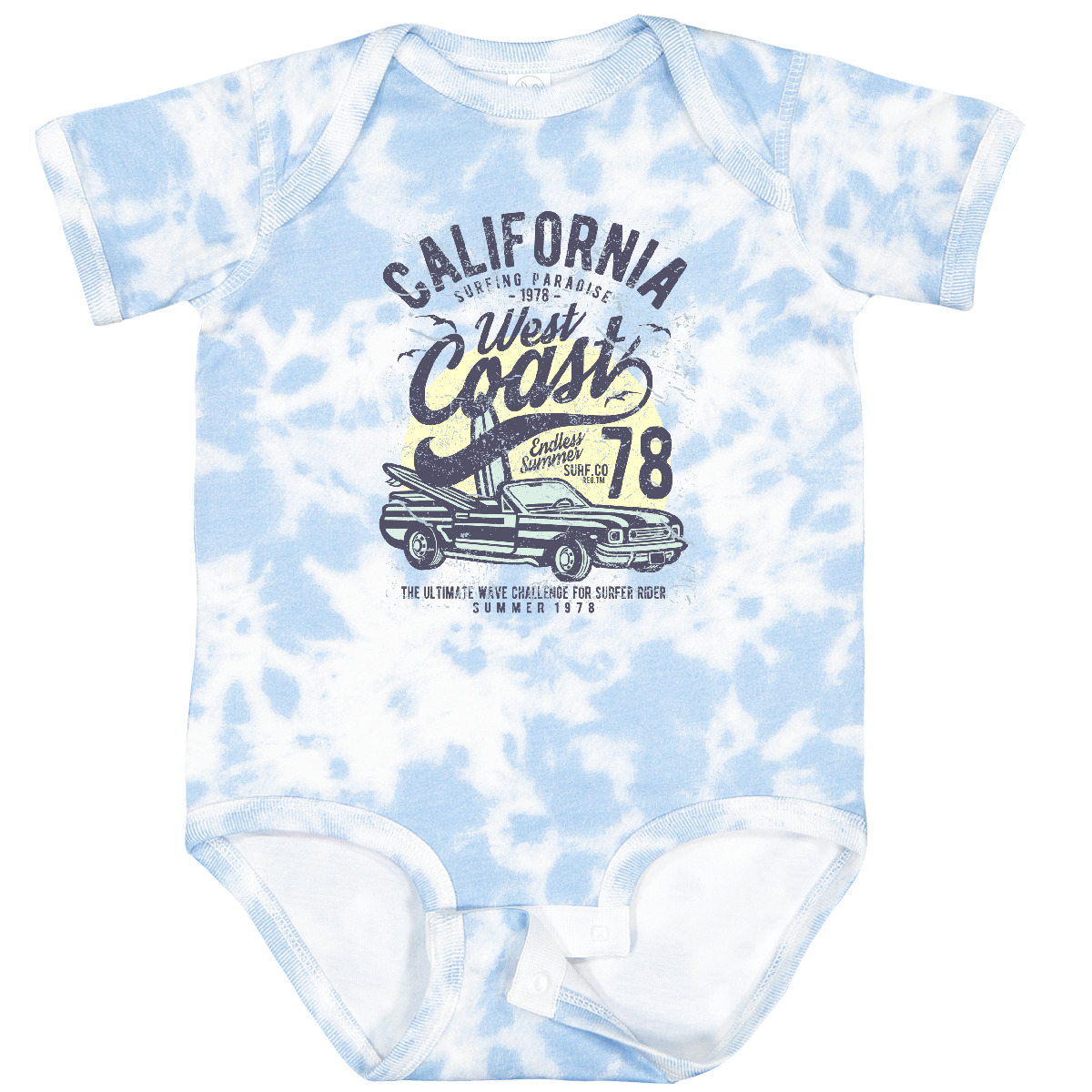 Inktastic California West Coast Baby Bodysuit Surfer Surfing Paradise Vintage