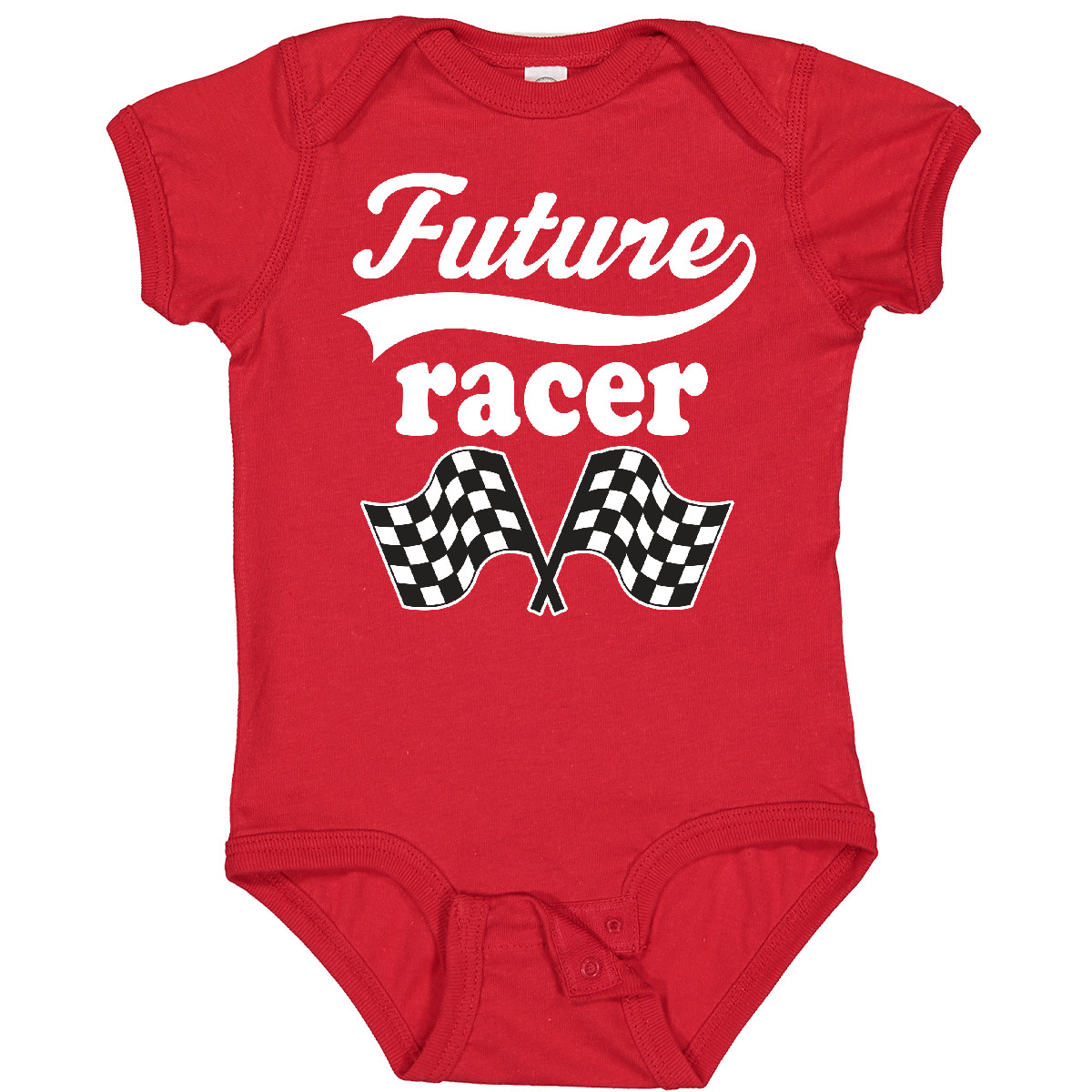 Inktastic Future Racer Car Racing Baby Bodysuit Rally Flags Childs Cute Infant - Picture 9 of 9