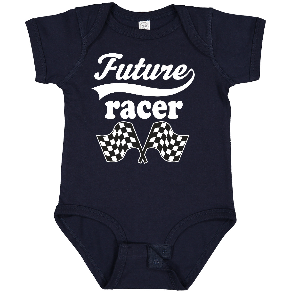 Inktastic Future Racer Car Racing Baby Bodysuit Rally Flags Childs Cute Infant - Picture 8 of 9