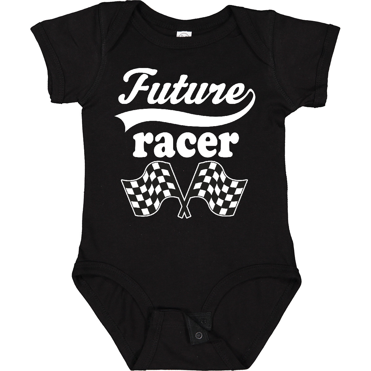 Inktastic Future Racer Car Racing Baby Bodysuit Rally Flags Childs Cute Infant - Picture 2 of 9
