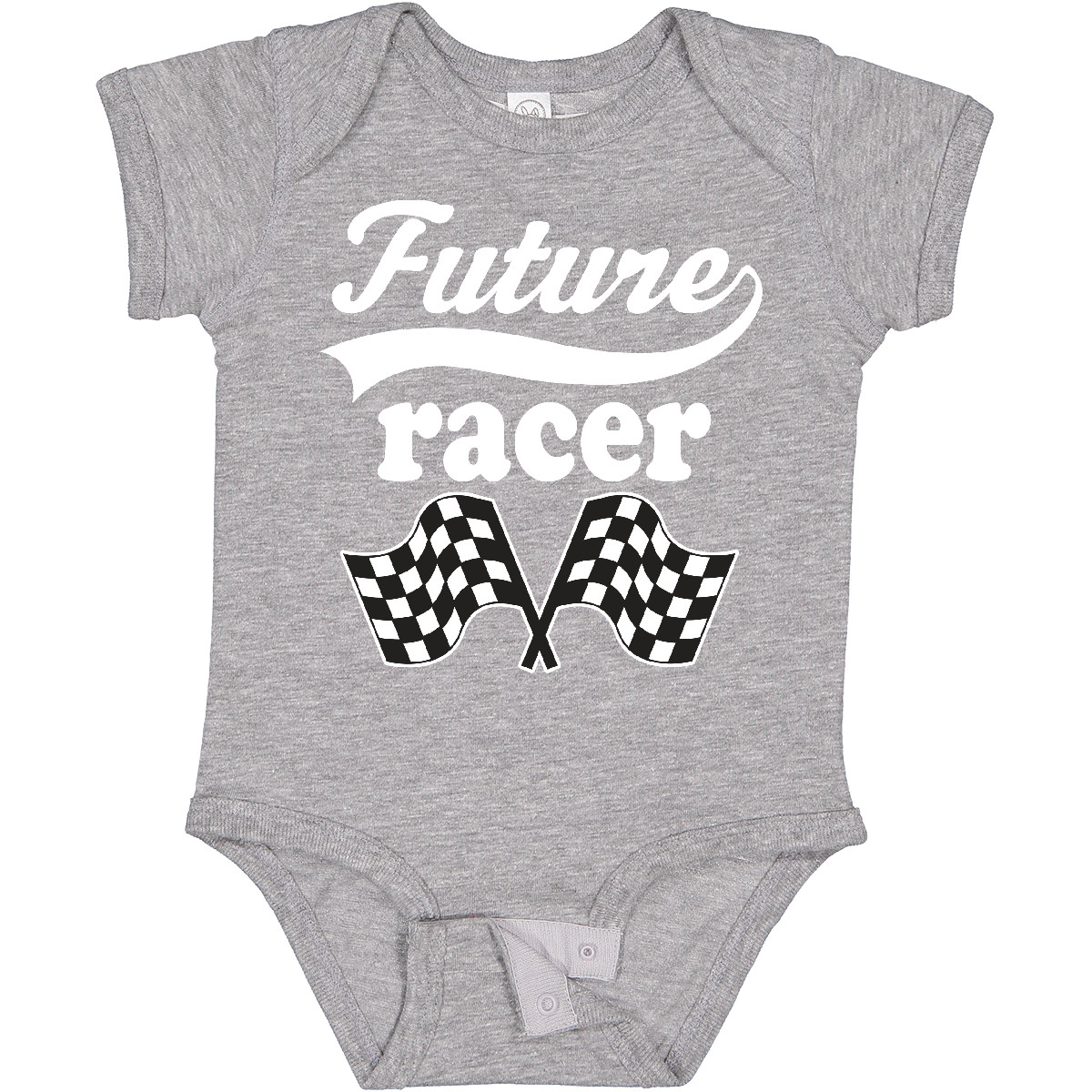 Inktastic Future Racer Car Racing Baby Bodysuit Rally Flags Childs Cute Infant - Picture 5 of 9