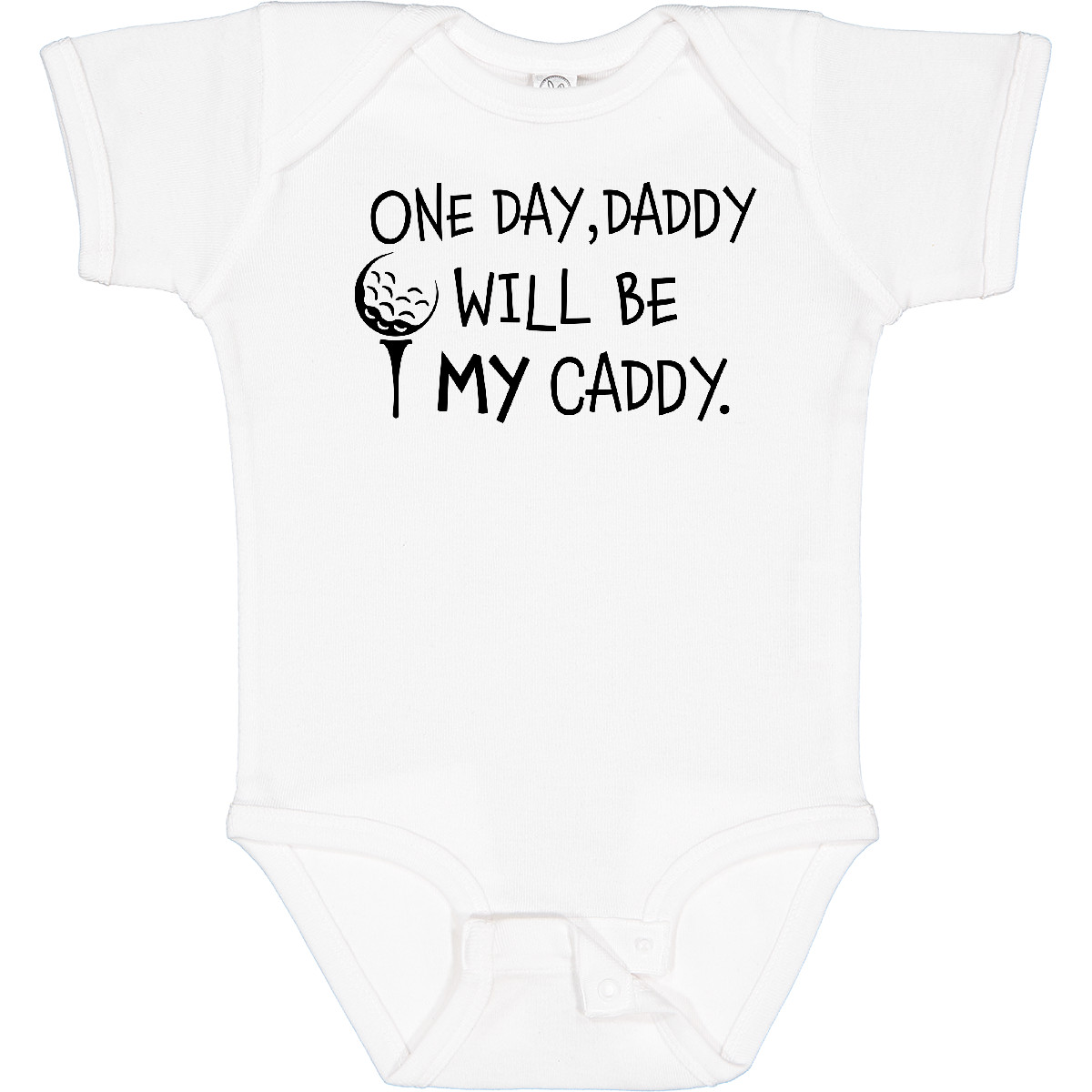 Inktastic One Day, Daddy Will Be MY Caddy- Kids Golfing Baby Bodysuit Sports Dad - Picture 24 of 26