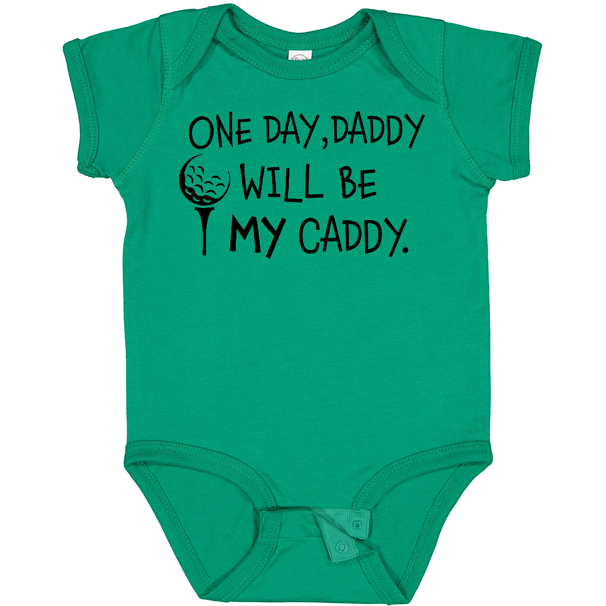 Inktastic One Day, Daddy Will Be MY Caddy- Kids Golfing Baby Bodysuit Sports Dad - Picture 13 of 26