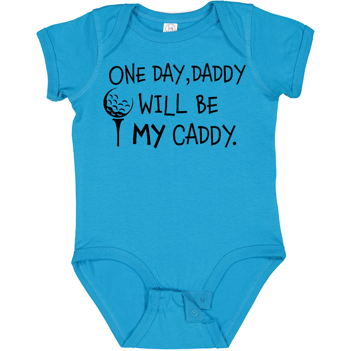 Inktastic One Day, Daddy Will Be MY Caddy- Kids Golfing Baby Bodysuit Sports Dad - Picture 22 of 26