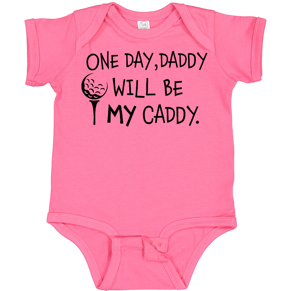 Inktastic One Day, Daddy Will Be MY Caddy- Kids Golfing Baby Bodysuit Sports Dad - Picture 12 of 26