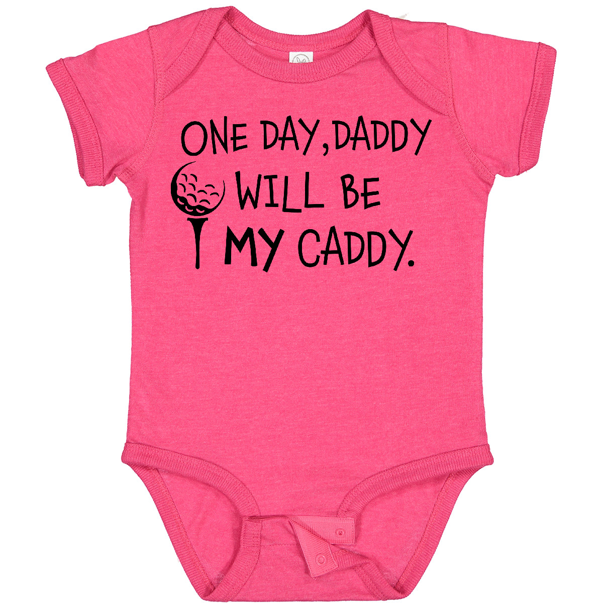 Inktastic One Day, Daddy Will Be MY Caddy- Kids Golfing Baby Bodysuit Sports Dad - Picture 23 of 26