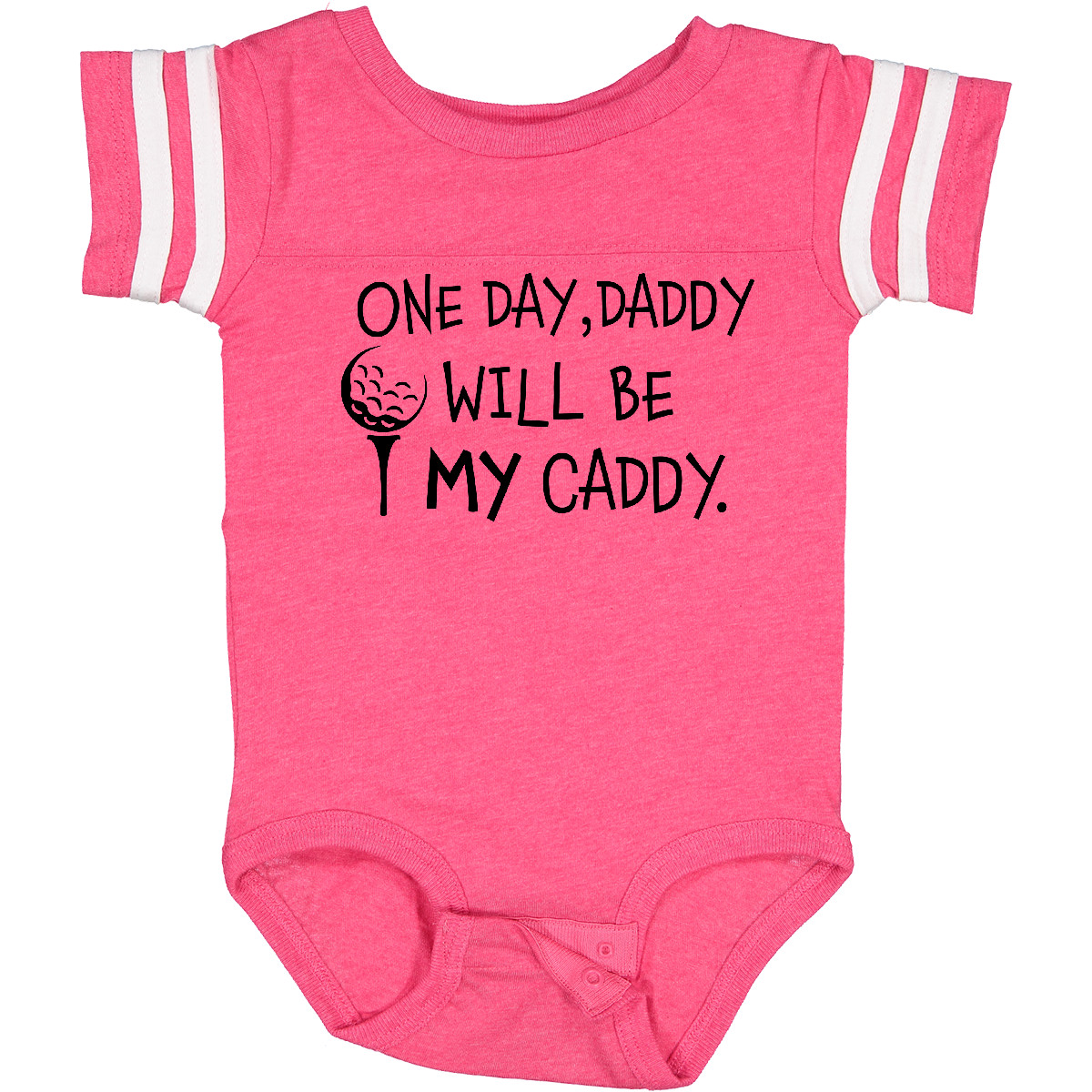 Inktastic One Day, Daddy Will Be MY Caddy- Kids Golfing Baby Bodysuit Sports Dad - Picture 10 of 26