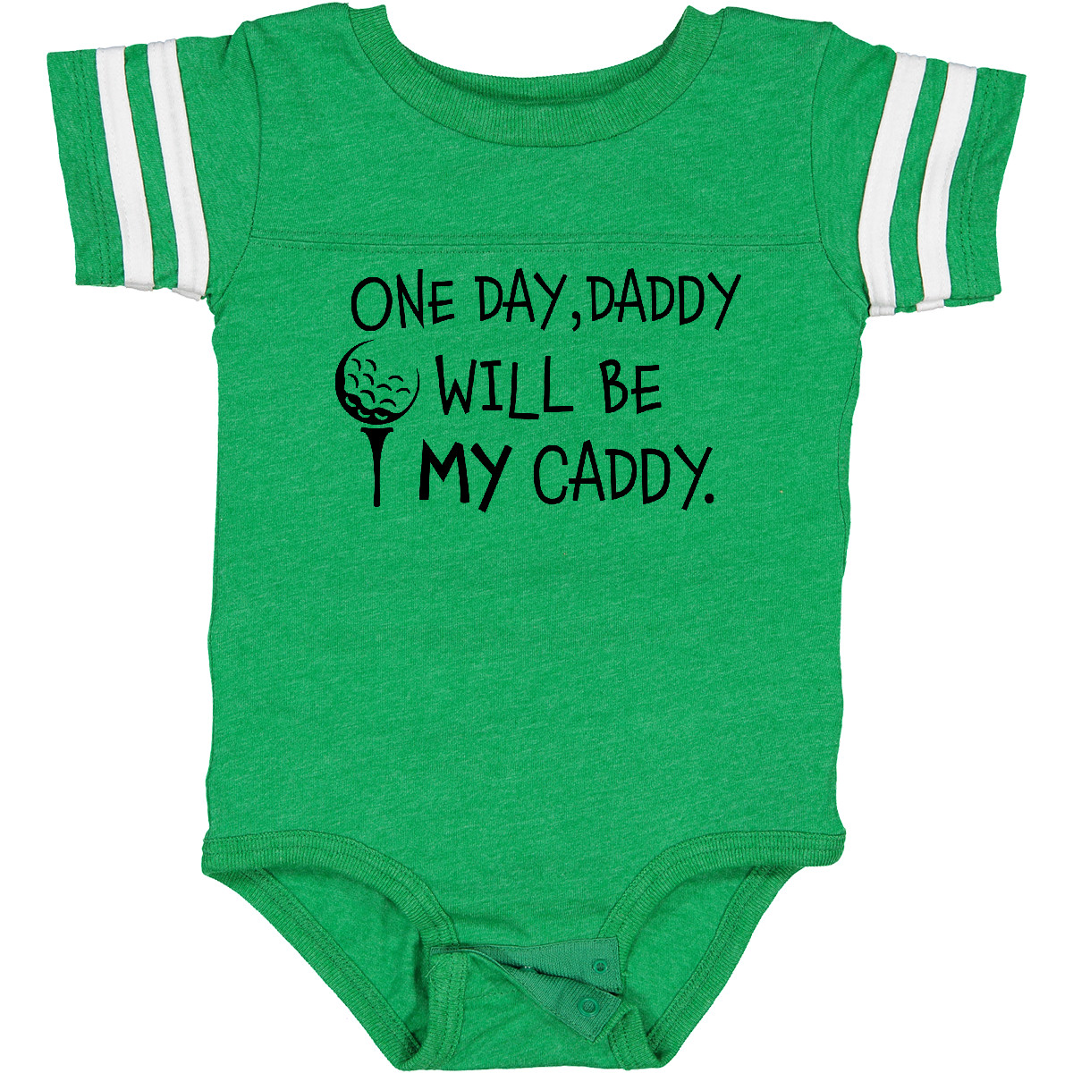 Inktastic One Day, Daddy Will Be MY Caddy- Kids Golfing Baby Bodysuit Sports Dad - Picture 9 of 26