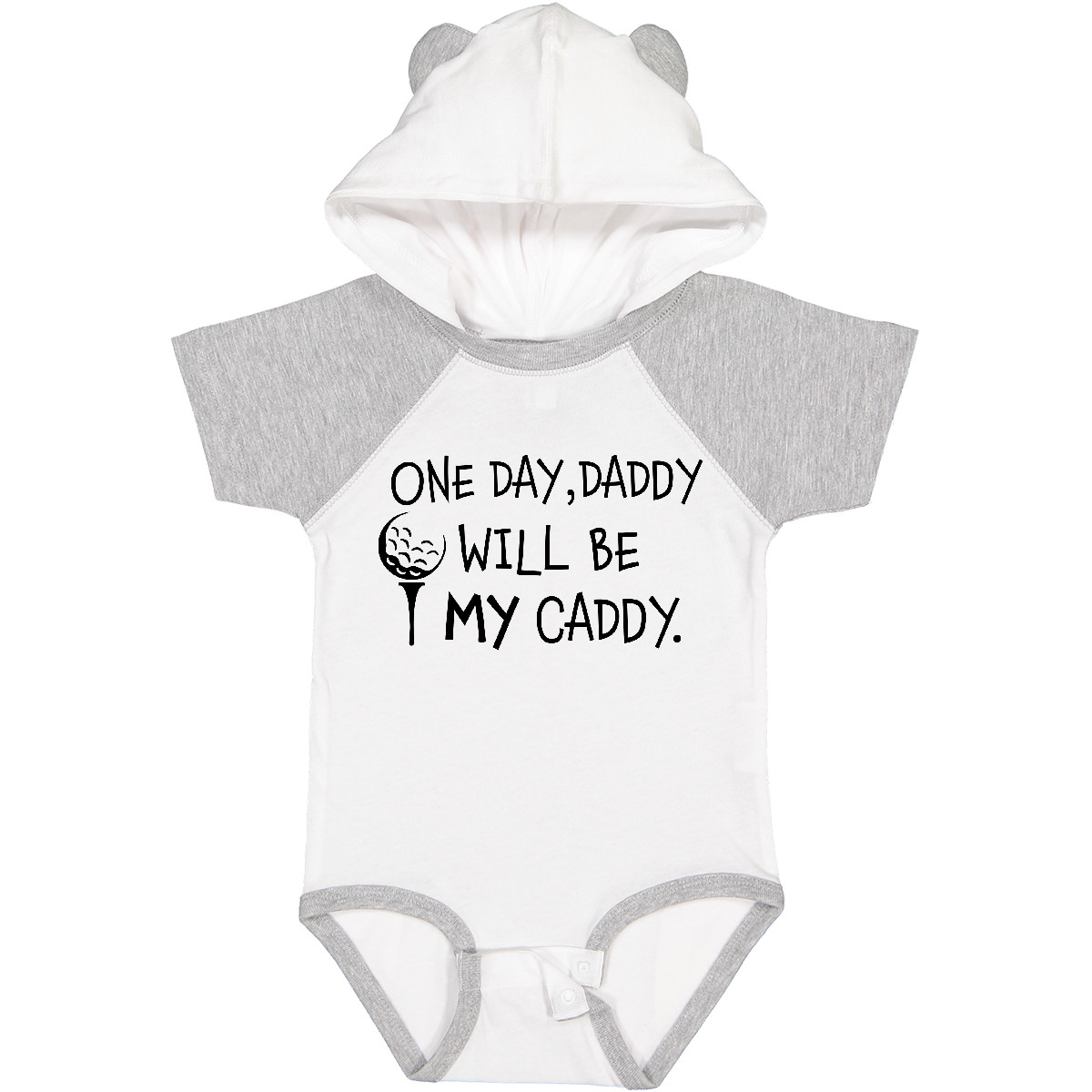 Inktastic One Day, Daddy Will Be MY Caddy- Kids Golfing Baby Bodysuit Sports Dad - Picture 25 of 26