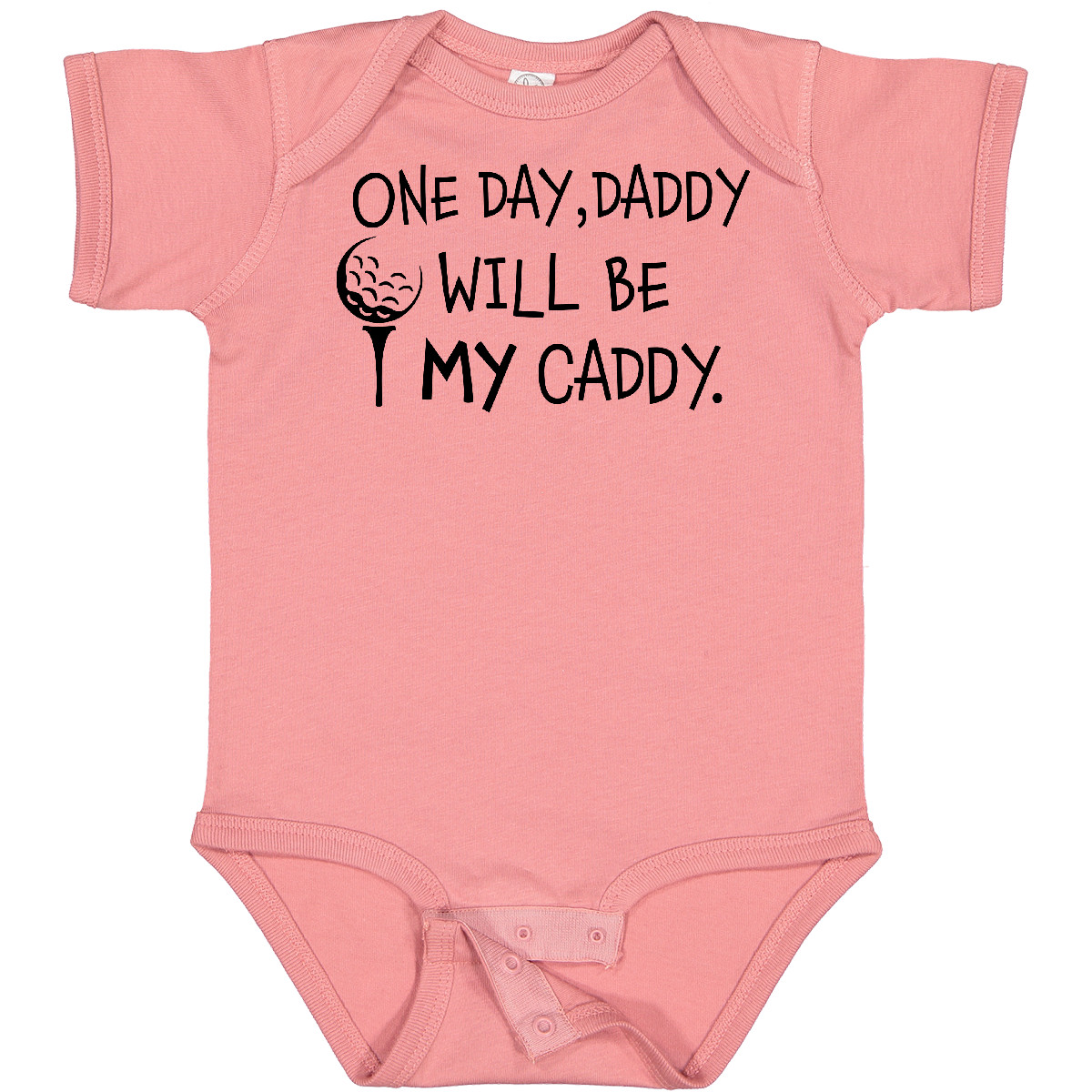 Inktastic One Day, Daddy Will Be MY Caddy- Kids Golfing Baby Bodysuit Sports Dad - Picture 15 of 26