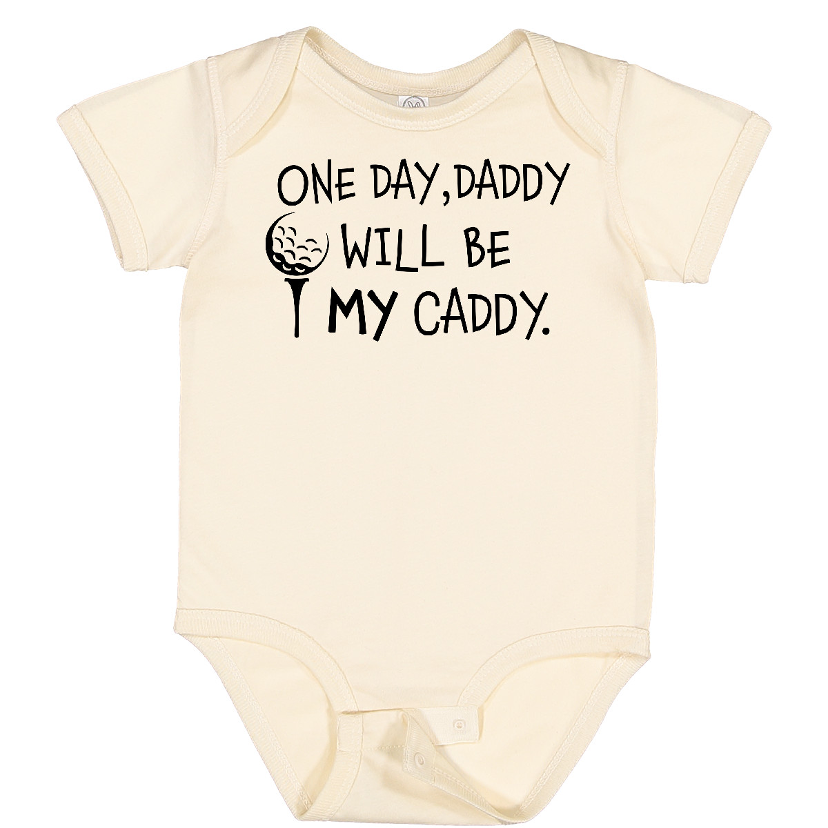 Inktastic One Day, Daddy Will Be MY Caddy- Kids Golfing Baby Bodysuit Sports Dad - Picture 16 of 26