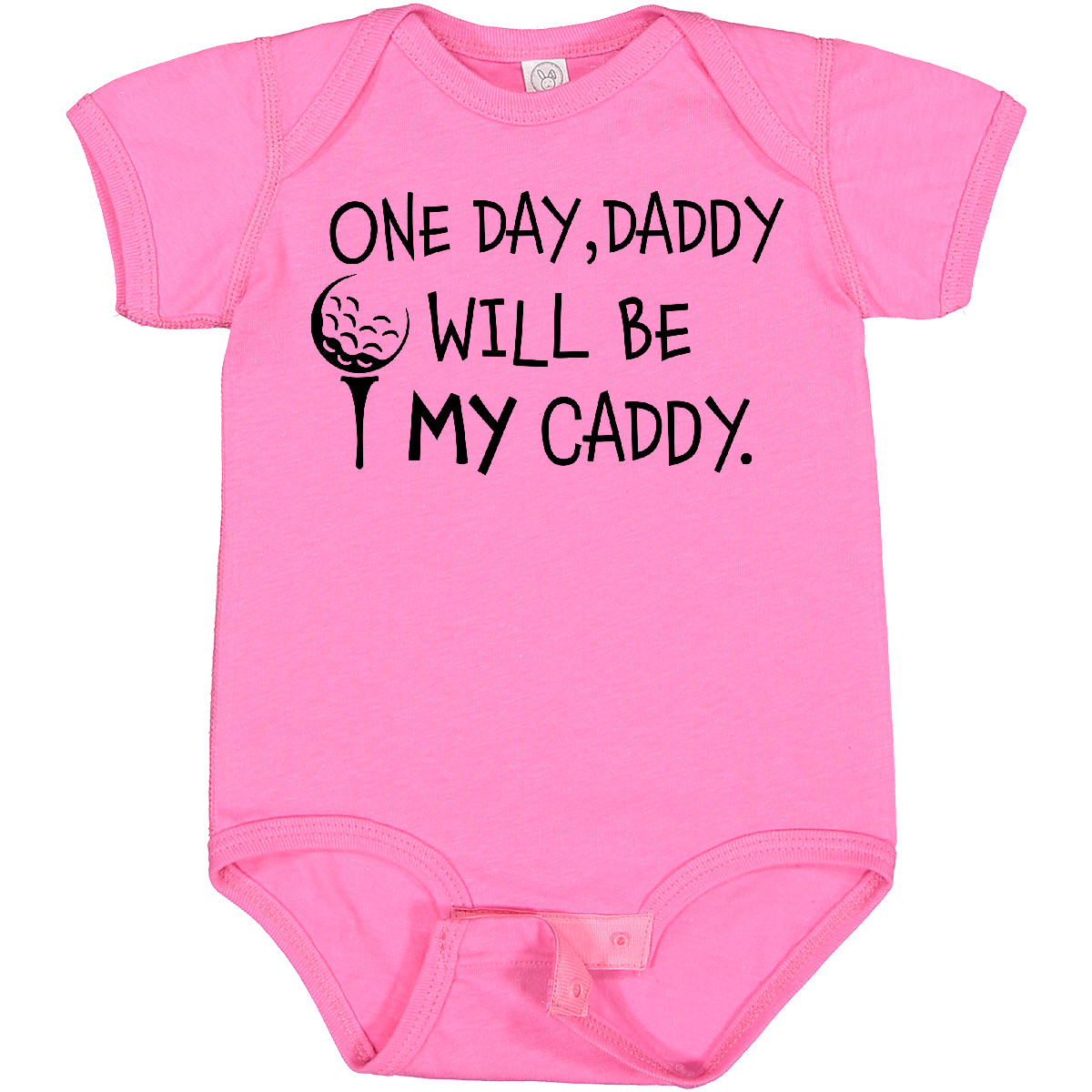 Inktastic One Day, Daddy Will Be MY Caddy- Kids Golfing Baby Bodysuit Sports Dad - Picture 17 of 26