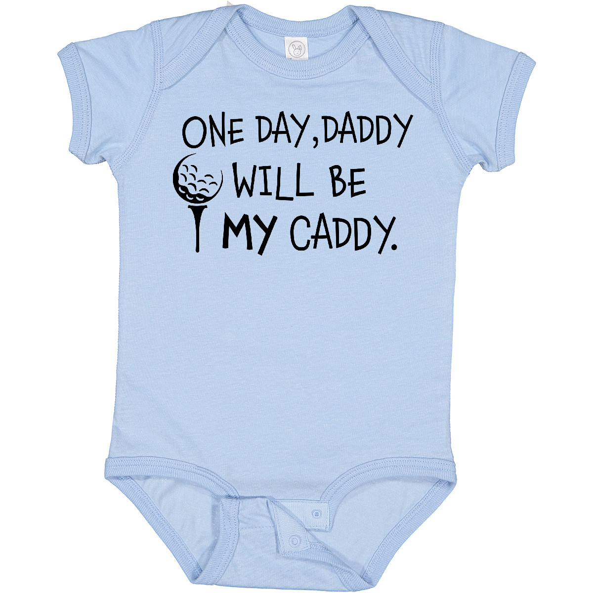 Inktastic One Day, Daddy Will Be MY Caddy- Kids Golfing Baby Bodysuit Sports Dad - Picture 8 of 26