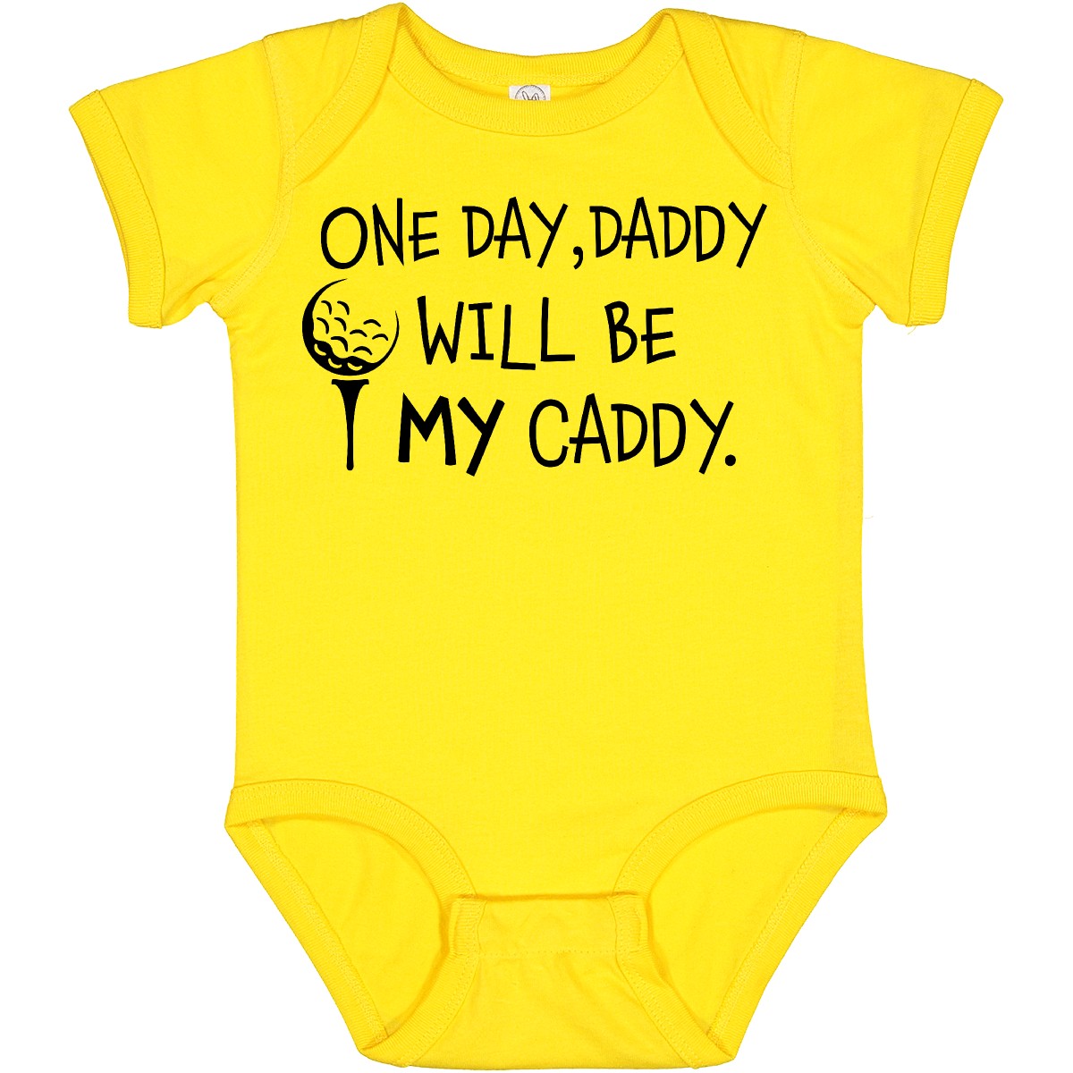 Inktastic One Day, Daddy Will Be MY Caddy- Kids Golfing Baby Bodysuit Sports Dad - Picture 26 of 26