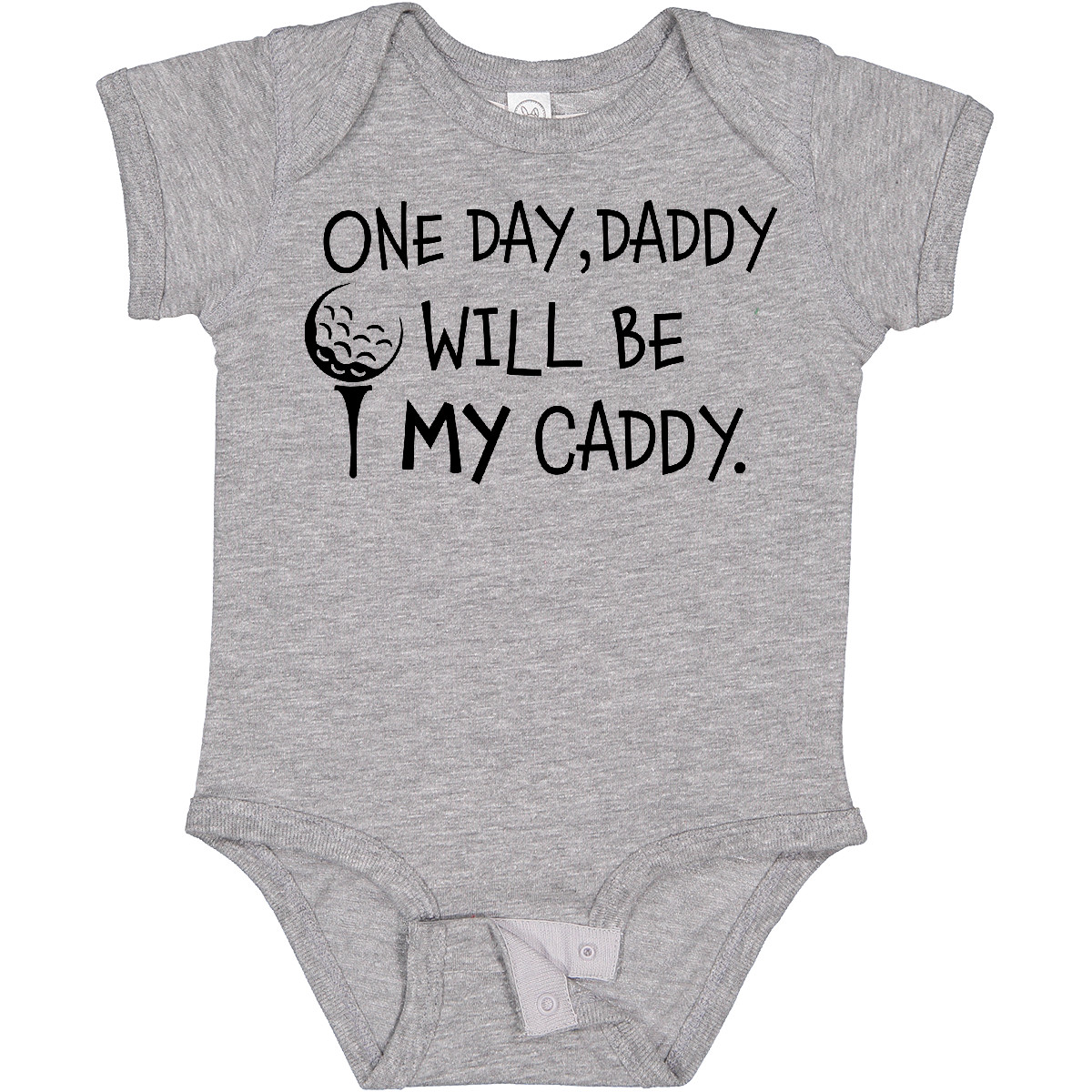 Inktastic One Day, Daddy Will Be MY Caddy- Kids Golfing Baby Bodysuit Sports Dad - Picture 11 of 26