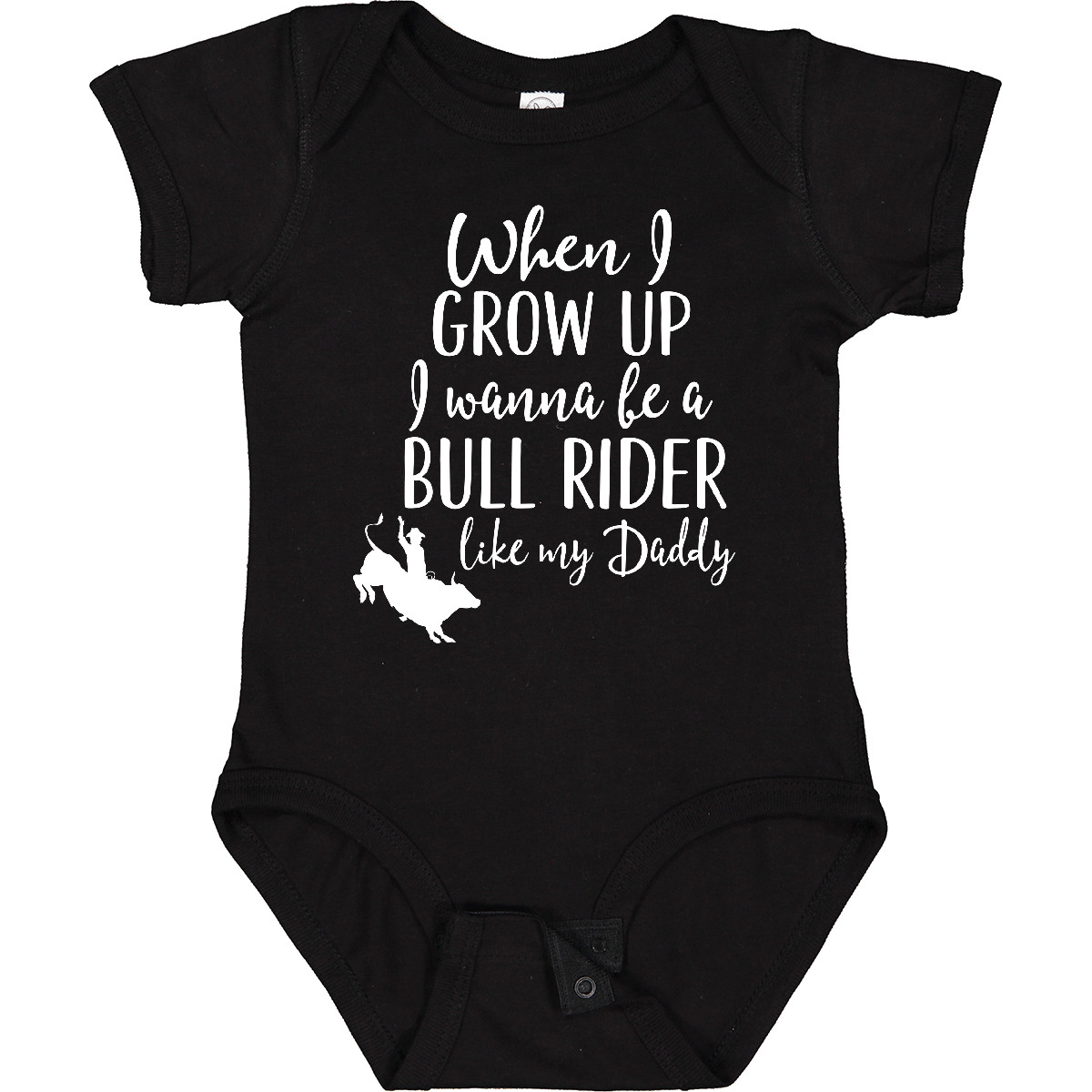 Inktastic Bull Rider Like Daddy Childs Baby Bodysuit Riding Boys One-piece
