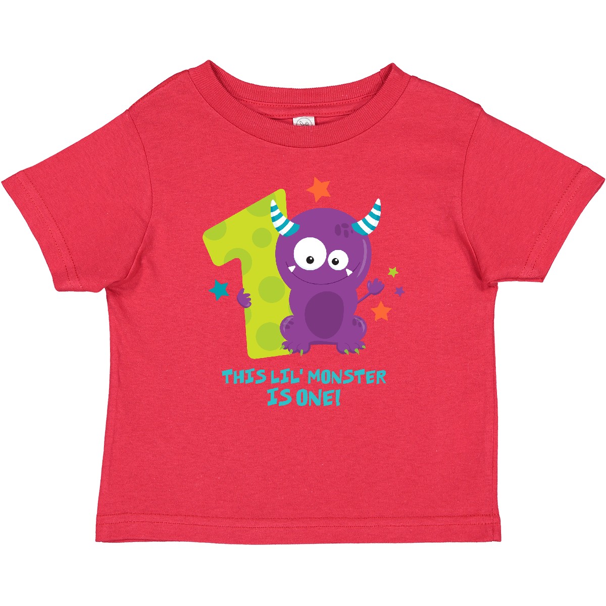 Inktastic Monster 1st Birthday Baby T-Shirt Little Cartoon Cute Funny Children - Bild 7 von 8