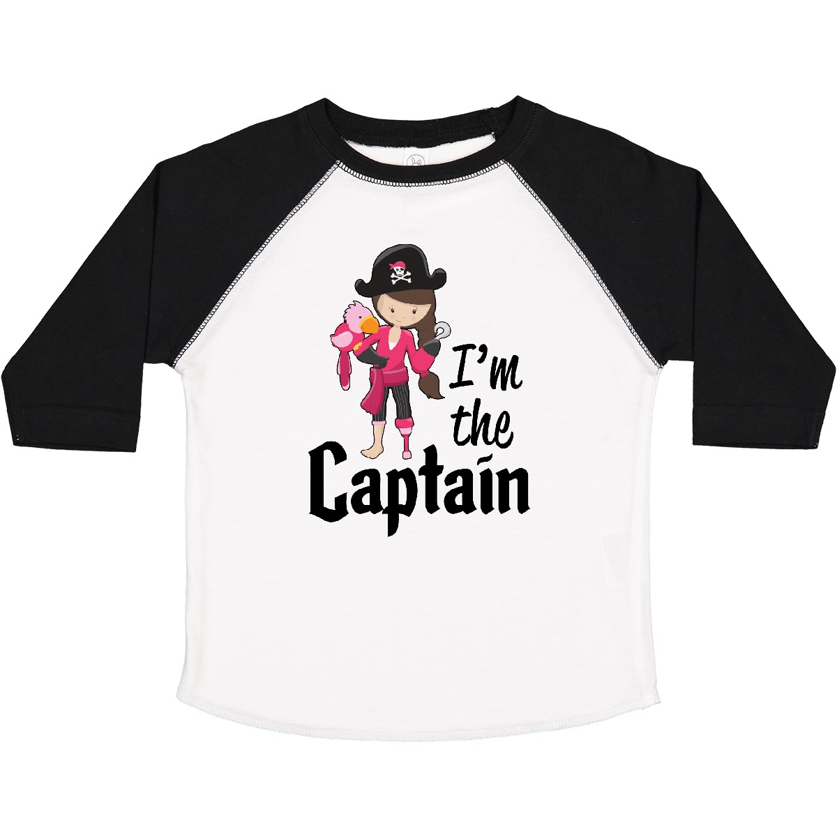 Inktastic I'm The Captain- Pirate Girl Toddler T-Shirt Pirates Princess Charge - Picture 14 of 14