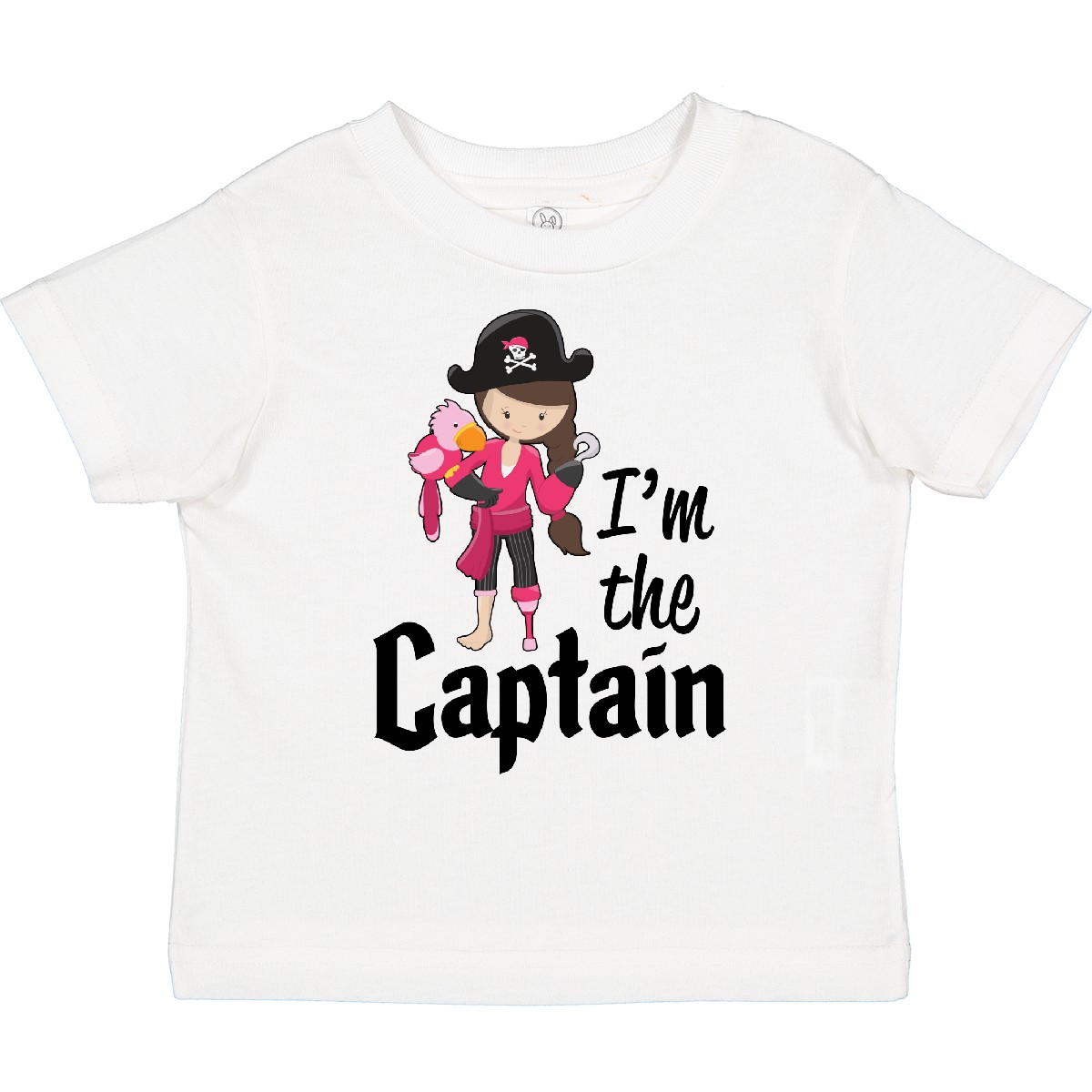 Inktastic I'm The Captain- Pirate Girl Toddler T-Shirt Pirates Princess Charge - Picture 13 of 14