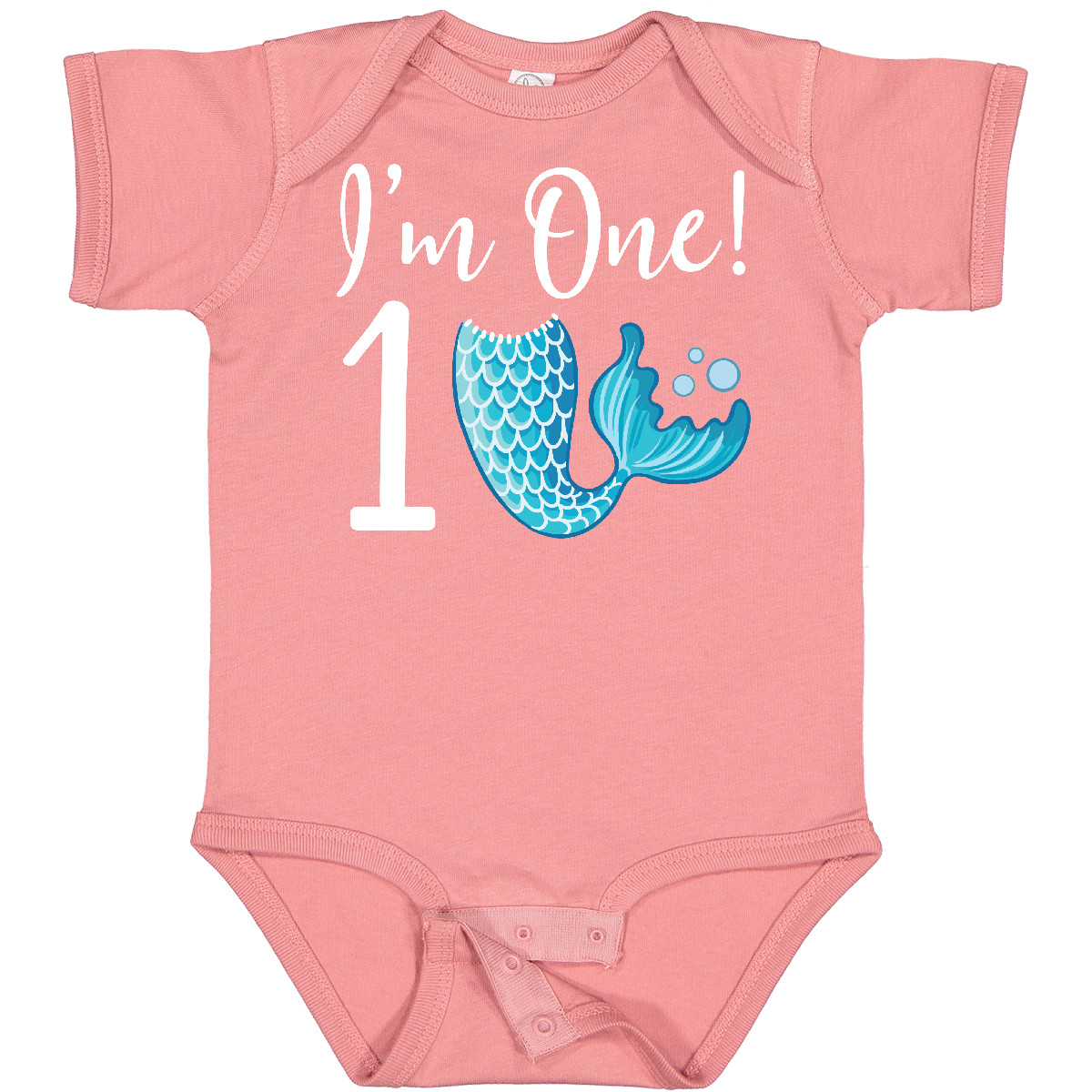 Inktastic 1st Birthday Mermaid Party Baby Bodysuit 1 Year Old Im Tail Cute Photo - Picture 7 of 10