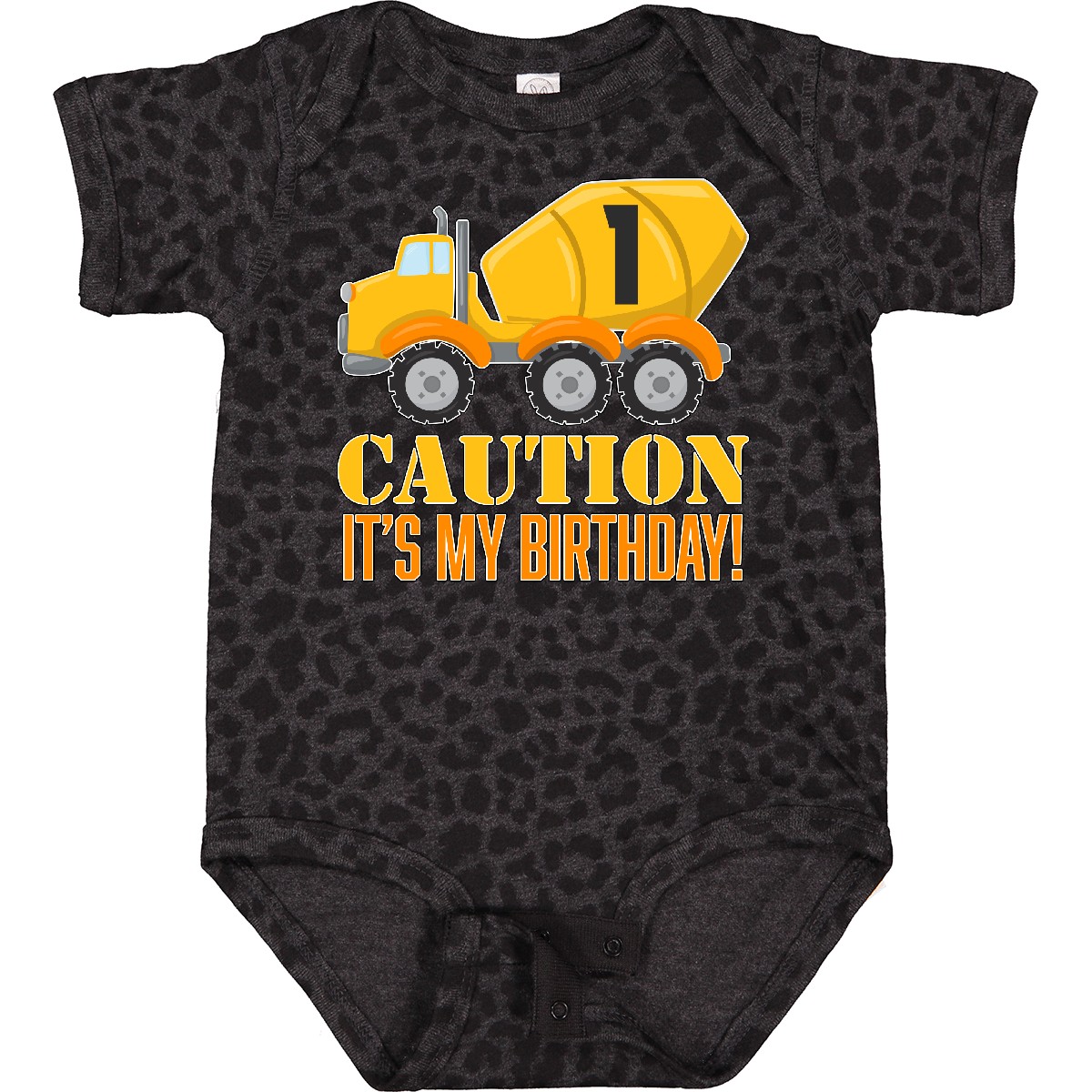 Inktastic 1st Birthday Construction Truck Cement Mixer Baby Bodysuit Birthdays 1 - Picture 2 of 17