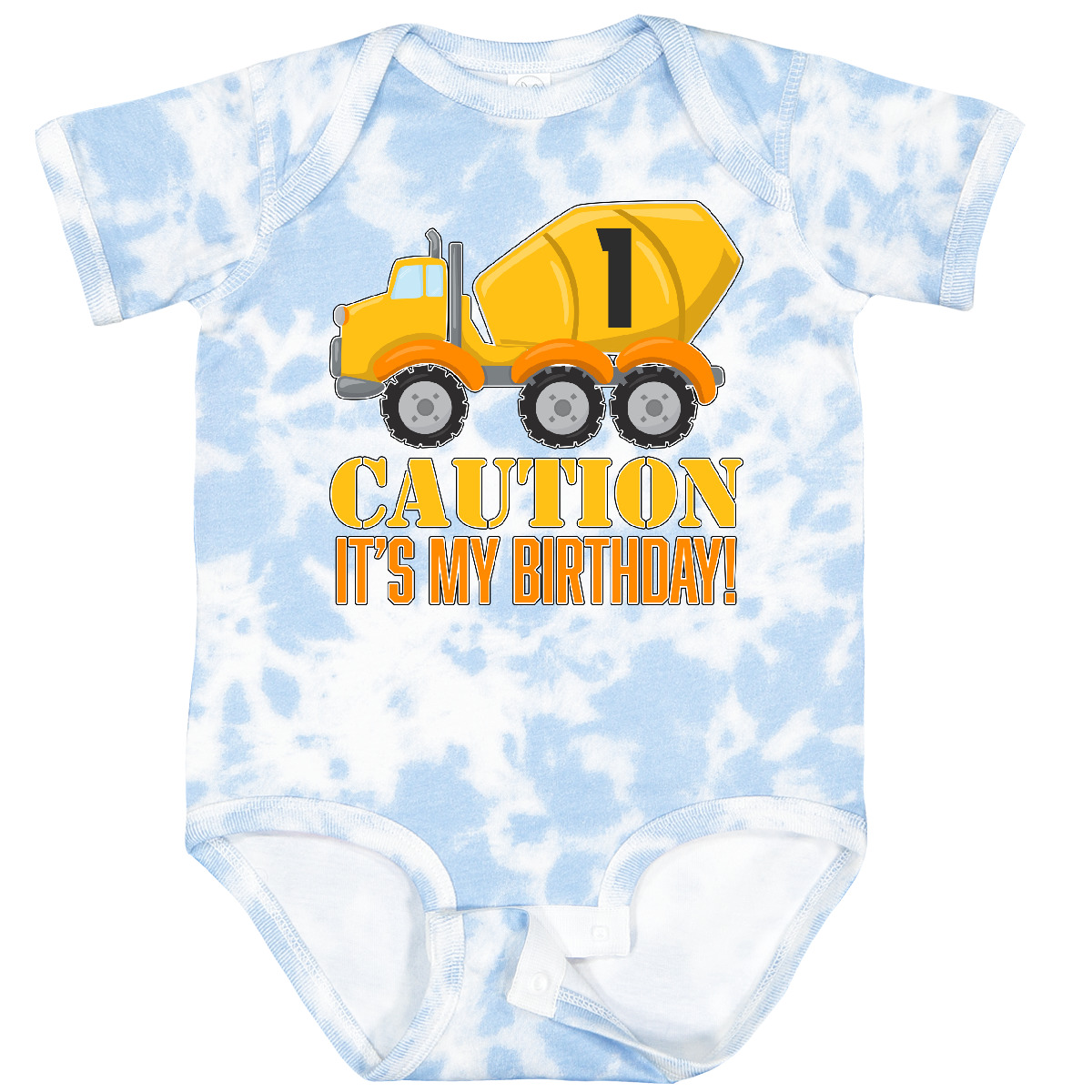 Inktastic 1st Birthday Construction Truck Cement Mixer Baby Bodysuit Birthdays 1 - Picture 14 of 17