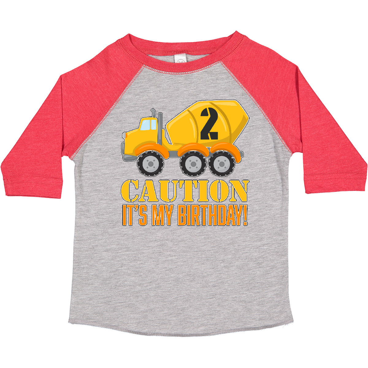 Inktastic 2nd Birthday Construction Truck, Cement Mixer - 2 Toddler T-Shirt Two - Picture 5 of 14