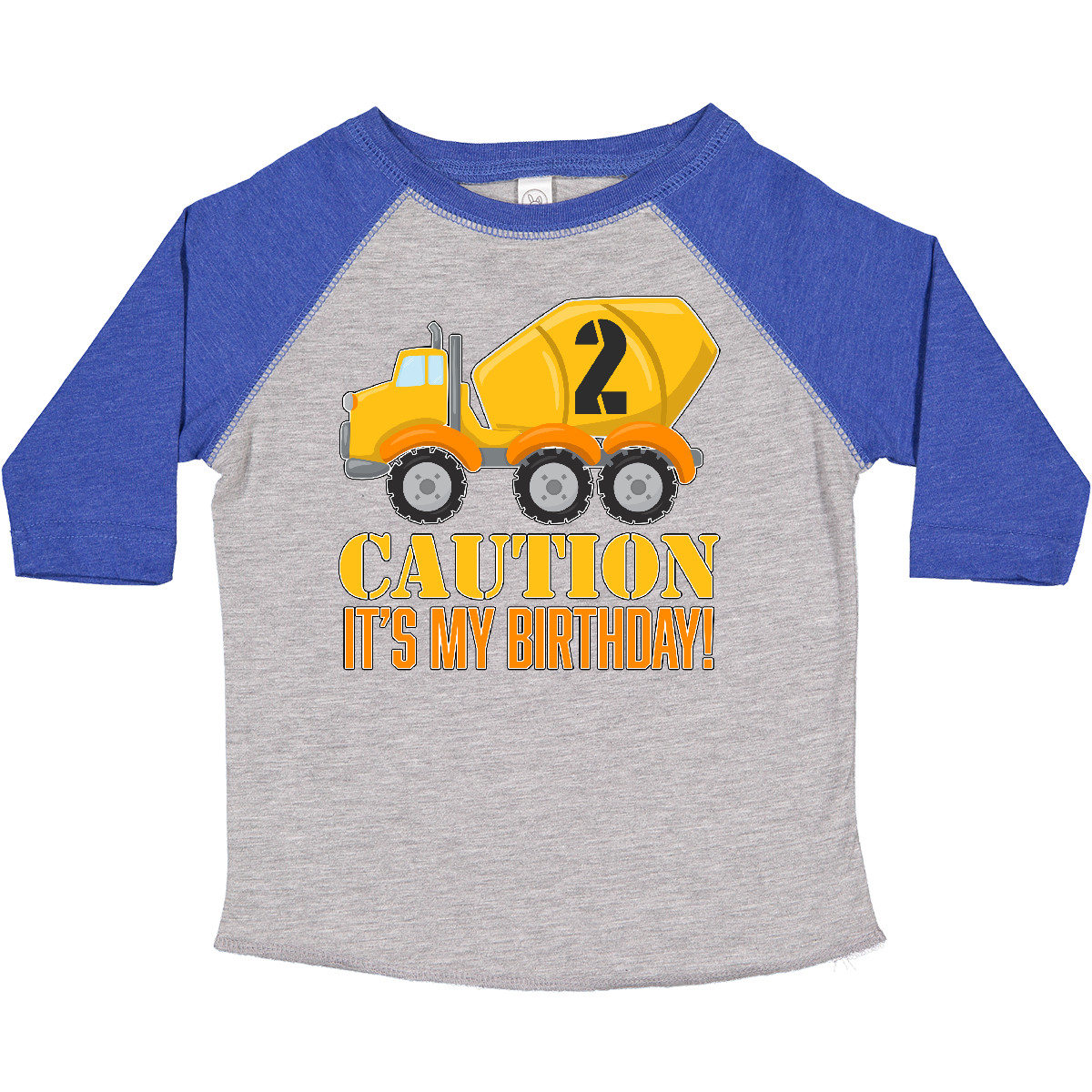 Inktastic 2nd Birthday Construction Truck, Cement Mixer - 2 Toddler T-Shirt Two - Picture 6 of 14