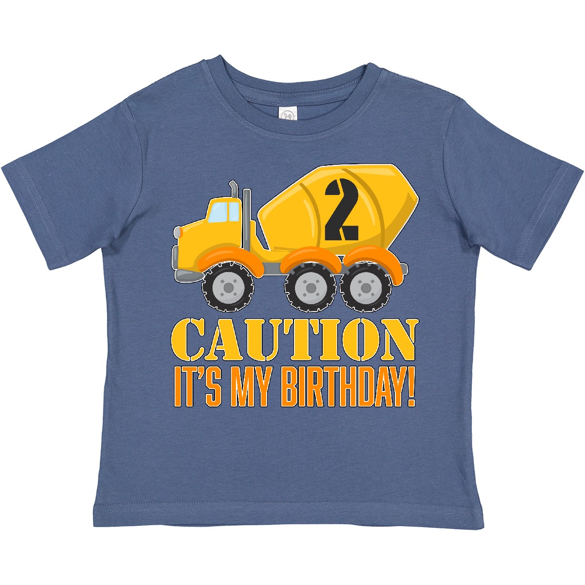 Inktastic 2nd Birthday Construction Truck, Cement Mixer - 2 Toddler T-Shirt Two - Picture 7 of 14