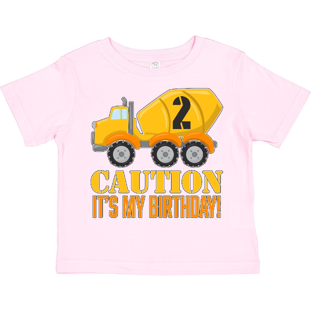 Inktastic 2nd Birthday Construction Truck, Cement Mixer - 2 Toddler T-Shirt Two - Picture 10 of 14