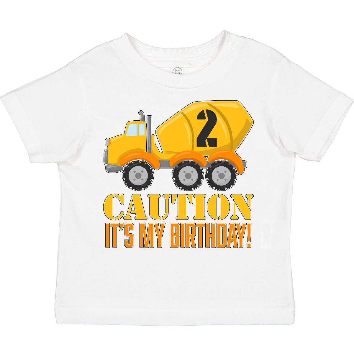 Inktastic 2nd Birthday Construction Truck, Cement Mixer - 2 Toddler T-Shirt Two - Picture 14 of 14