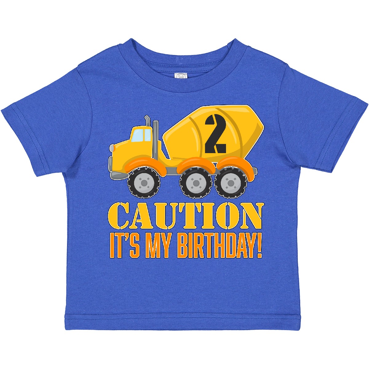 Inktastic 2nd Birthday Construction Truck, Cement Mixer - 2 Toddler T-Shirt Two - Picture 11 of 14