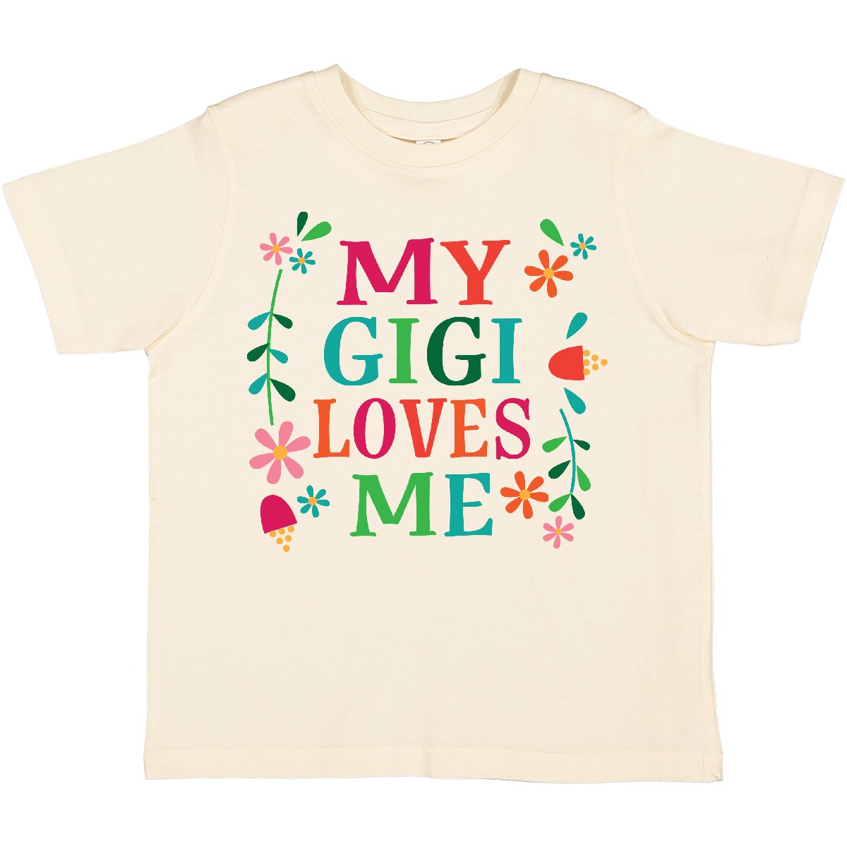 Inktastic My Gigi Loves Me Girls Apparel Toddler T-Shirt Granddaughter Childs - Picture 2 of 3