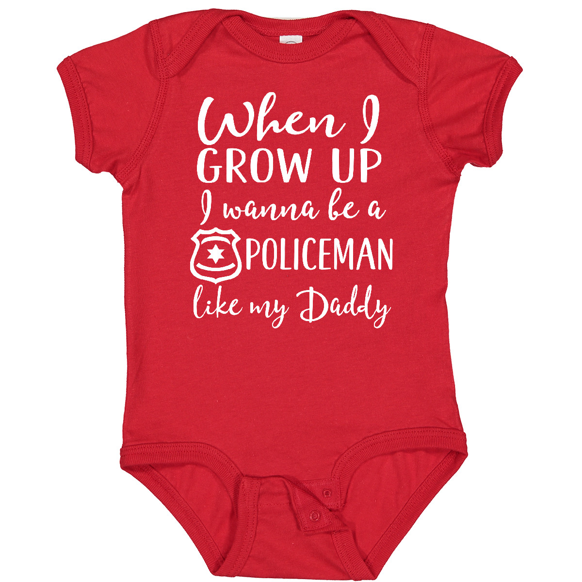 Inktastic Future Policeman Like Daddy Boys Police Infant Creeper Law Enforcement - Picture 8 of 8