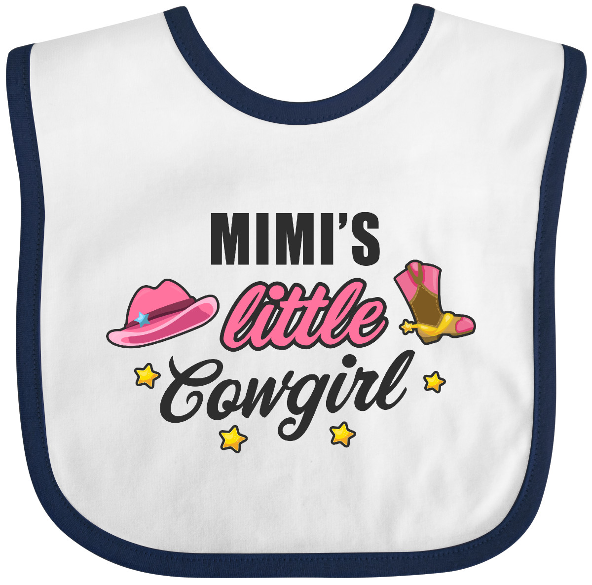 Inktastic Mimis kleines Cowgirl mit Cowgirl Hut und Stiefeln Baby Lätzchen Kinder Mädchen - Bild 6 von 7