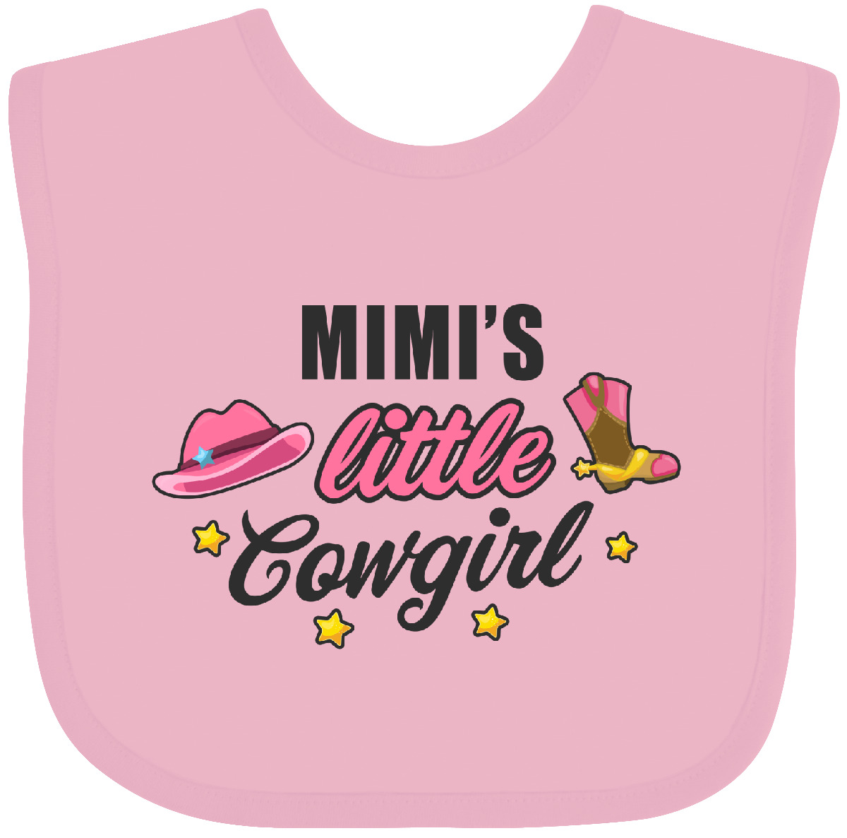 Inktastic Mimis kleines Cowgirl mit Cowgirl Hut und Stiefeln Baby Lätzchen Kinder Mädchen - Bild 3 von 7