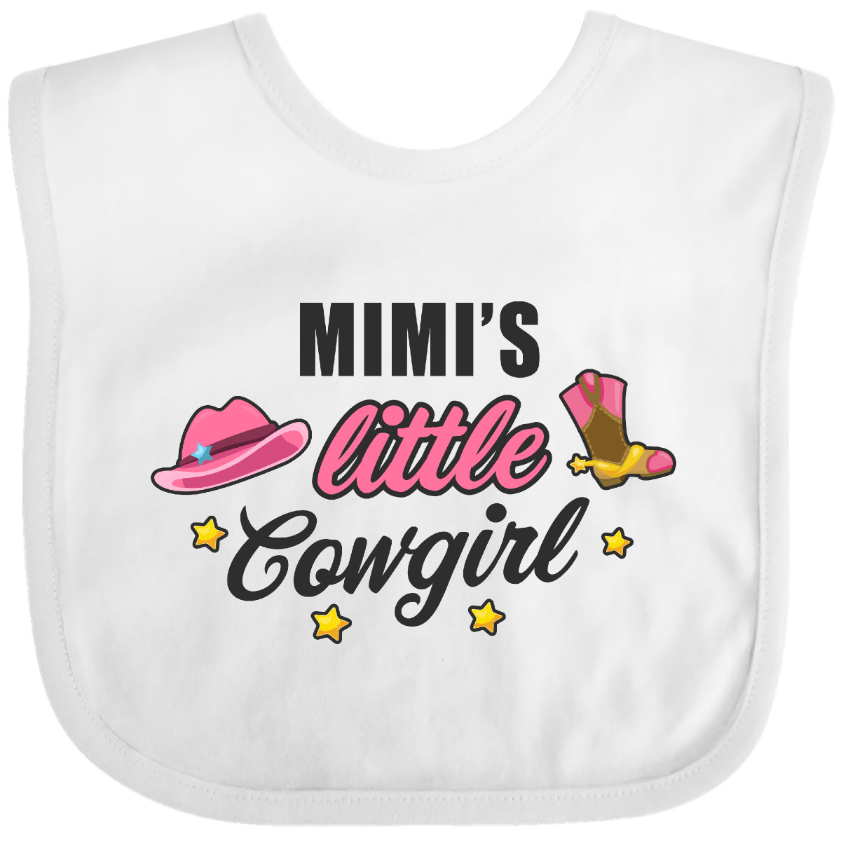 Inktastic Mimis kleines Cowgirl mit Cowgirl Hut und Stiefeln Baby Lätzchen Kinder Mädchen - Bild 4 von 7