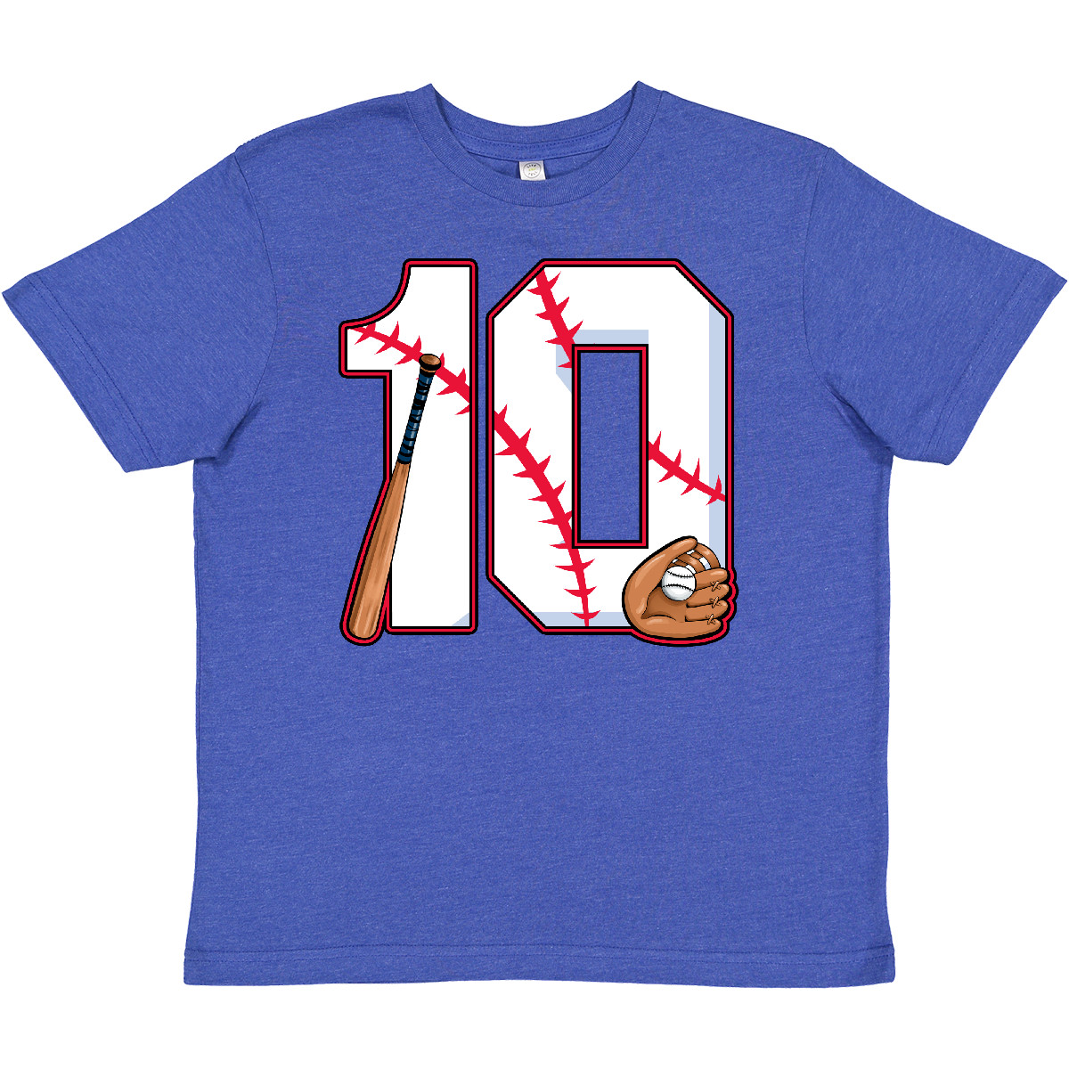 Inktastic Baseball Tenth Birthday- Ten Years Old Youth T-Shirt Birthdays 10th - Picture 3 of 4