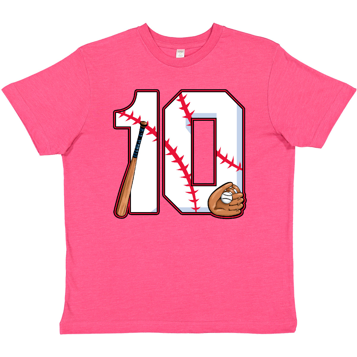 Inktastic Baseball Tenth Birthday- Ten Years Old Youth T-Shirt Birthdays 10th - Picture 2 of 4