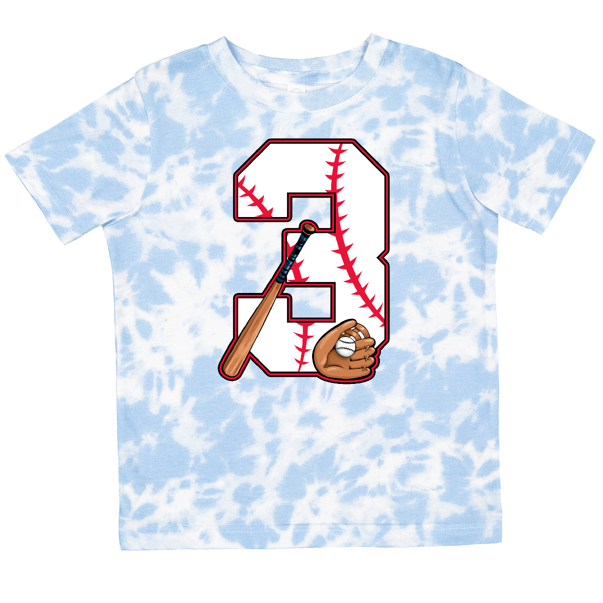 Inktastic Baseball Third Birthday- Three Years Old Toddler T-Shirt Birthdays 3rd - Picture 11 of 12