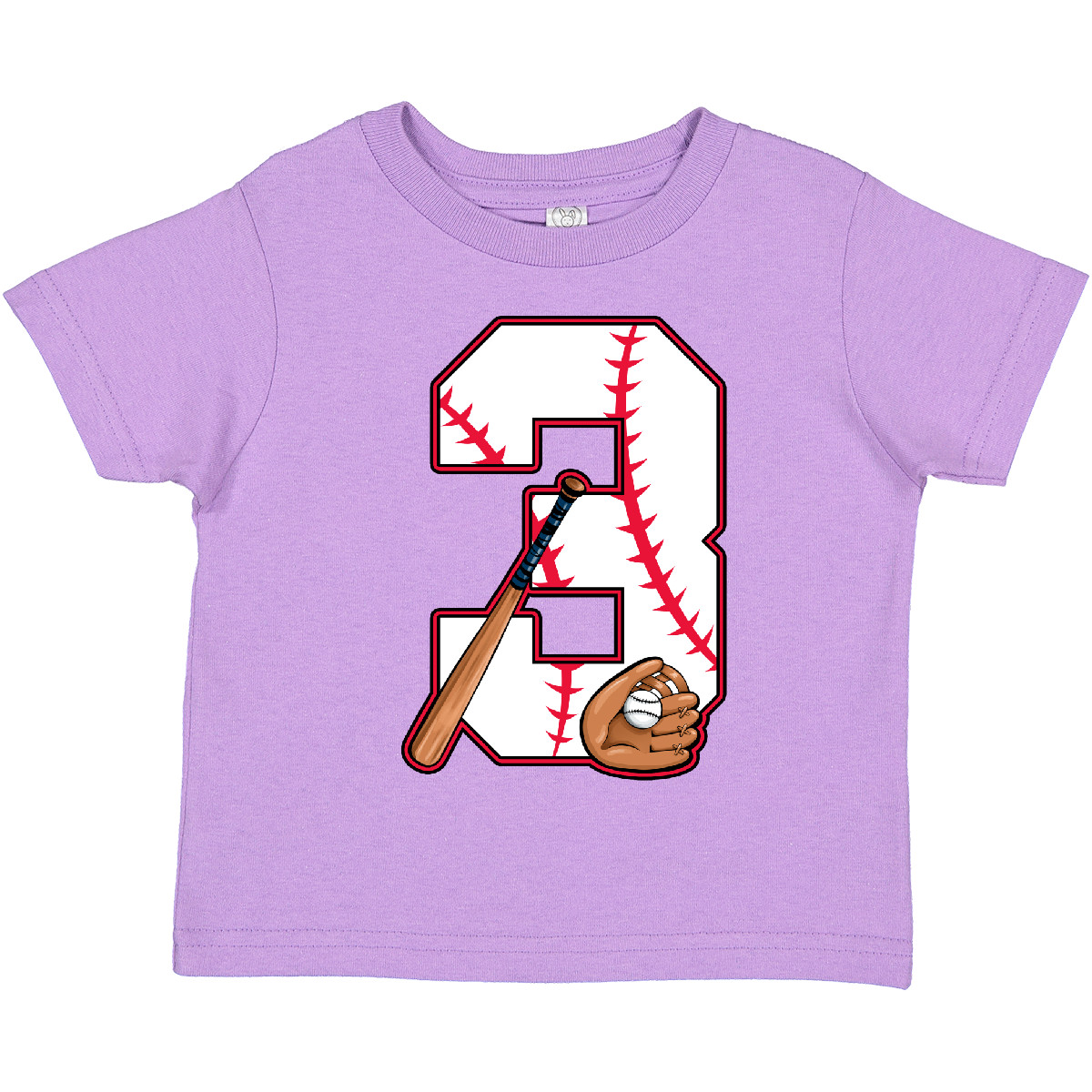 Inktastic Baseball Third Birthday- Three Years Old Toddler T-Shirt Birthdays 3rd - Picture 8 of 12