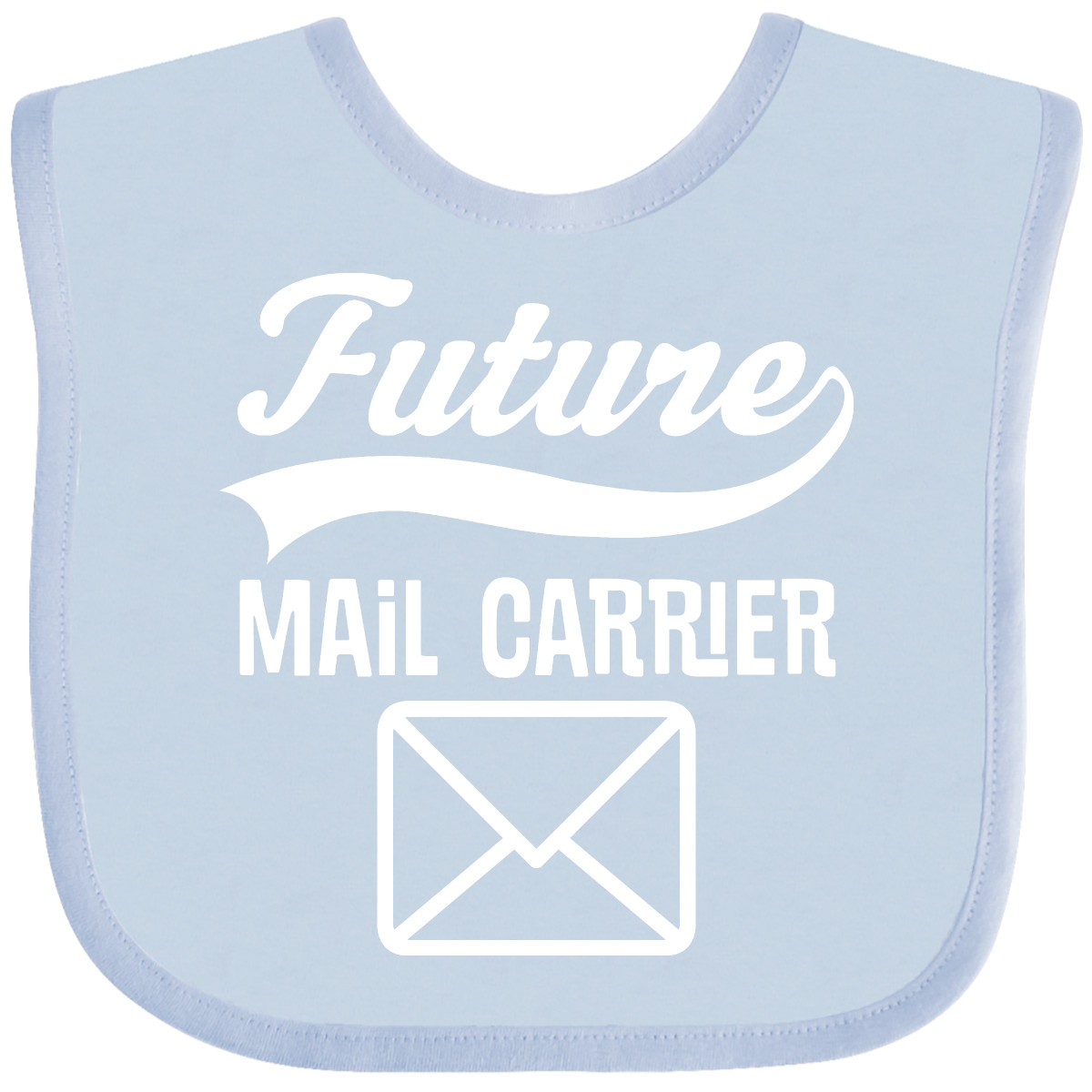 Inktastic Mail Carrier Future Job Baby Bib Mailman Lady Postal Worker Clothing