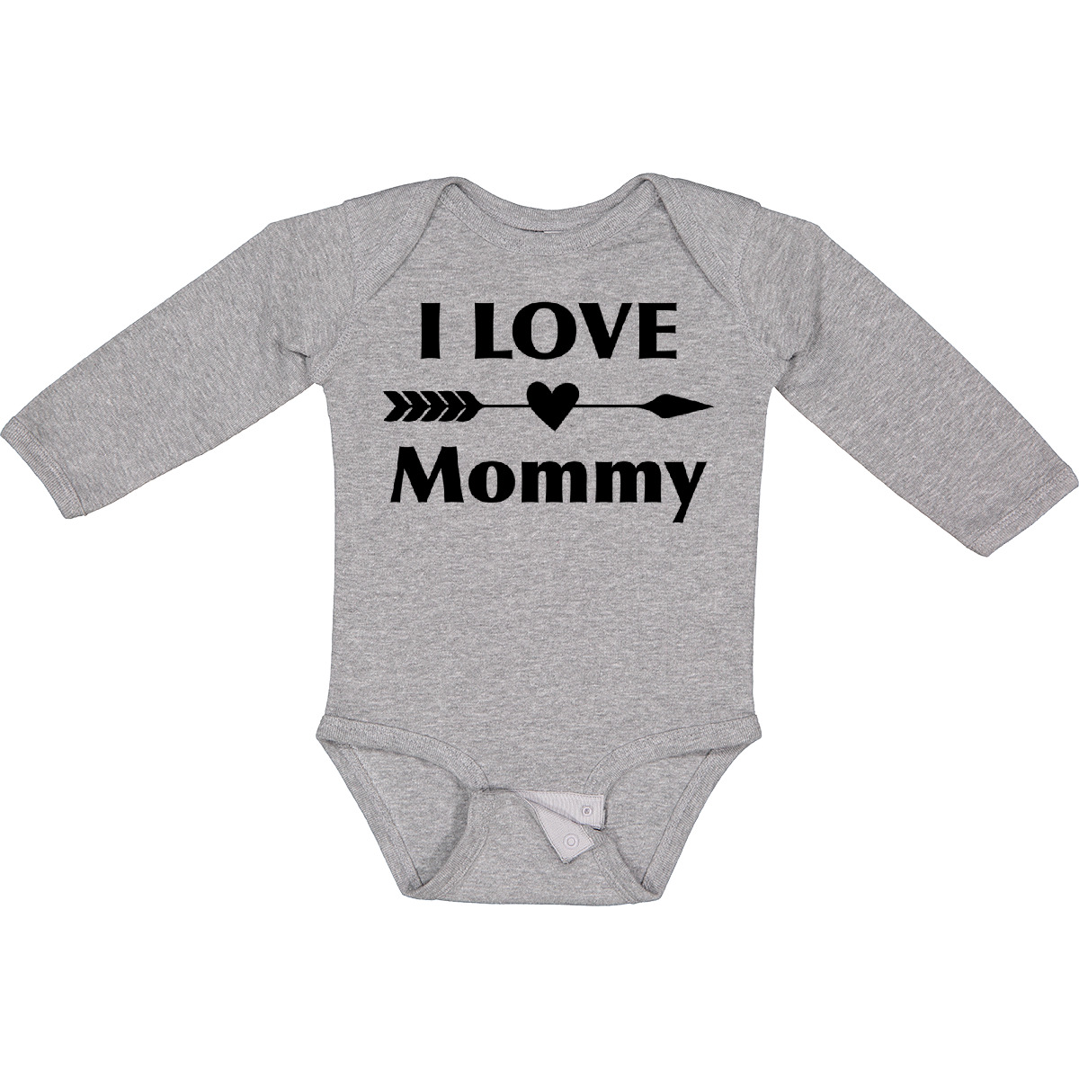 Inktastic I Love Mommy Long Sleeve Creeper Mom Motherhood Mothers Day Family - Picture 3 of 6