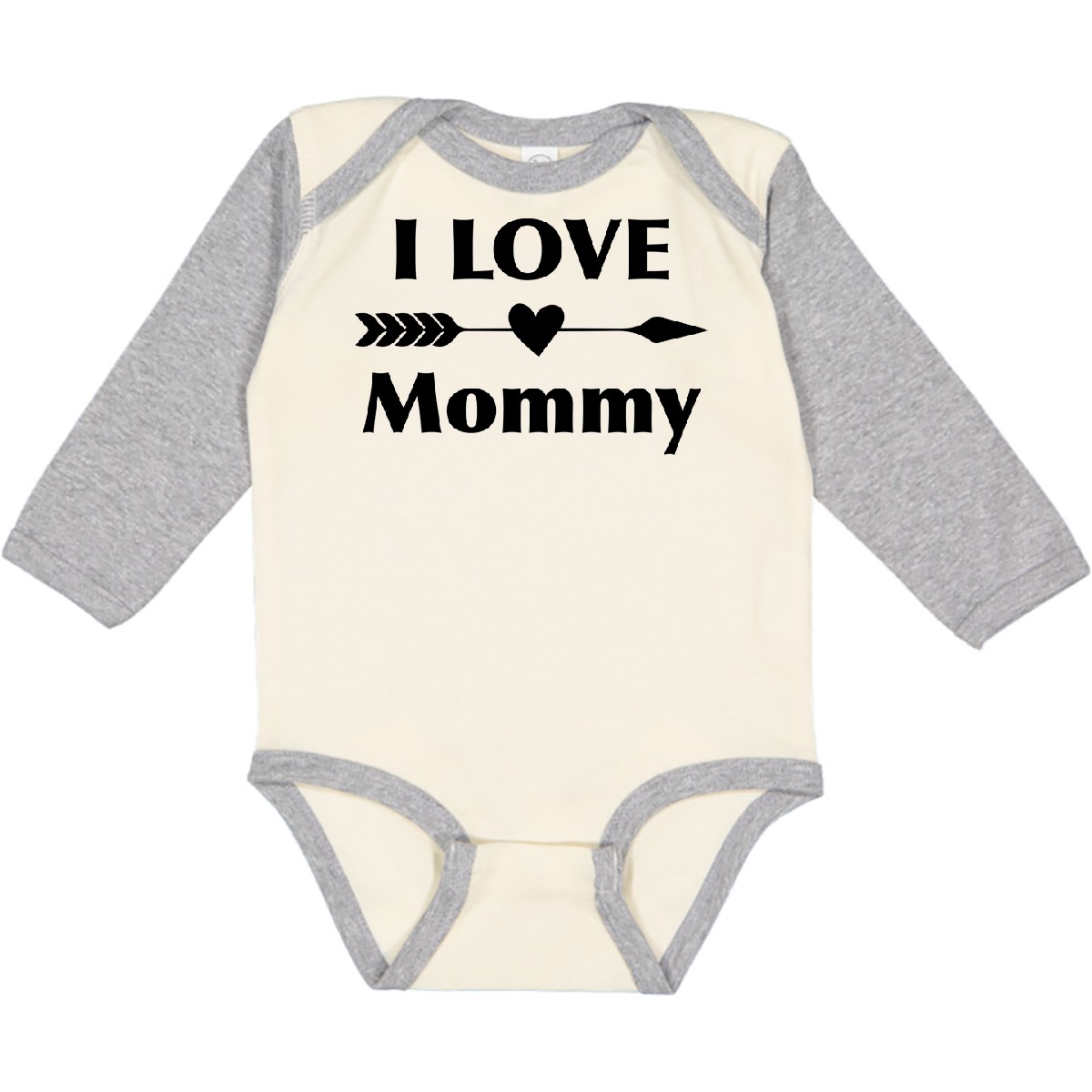 Inktastic I Love Mommy Long Sleeve Creeper Mom Motherhood Mothers Day Family - Picture 5 of 6