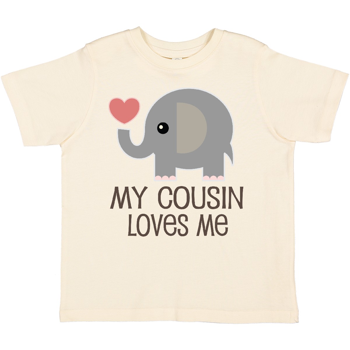 Inktastic My Cousin Loves Me Toddler T-Shirt Animals Childs Boys Girls Heart For - Picture 5 of 9