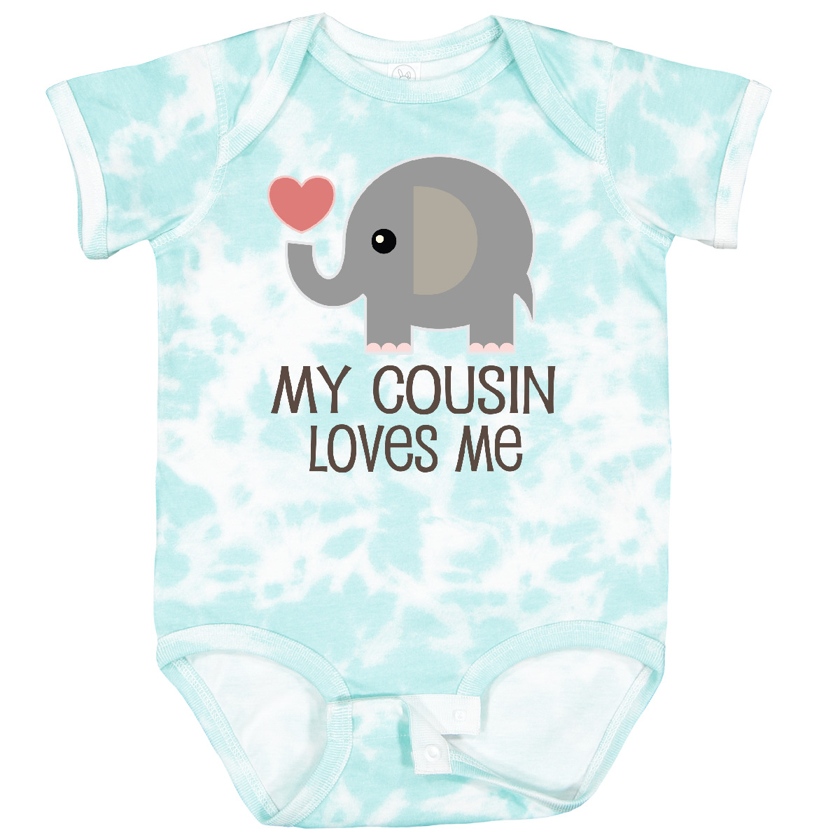 Inktastic My Cousin Loves Me Baby Bodysuit Animals Childs Boys Girls Heart Love - Picture 15 of 19