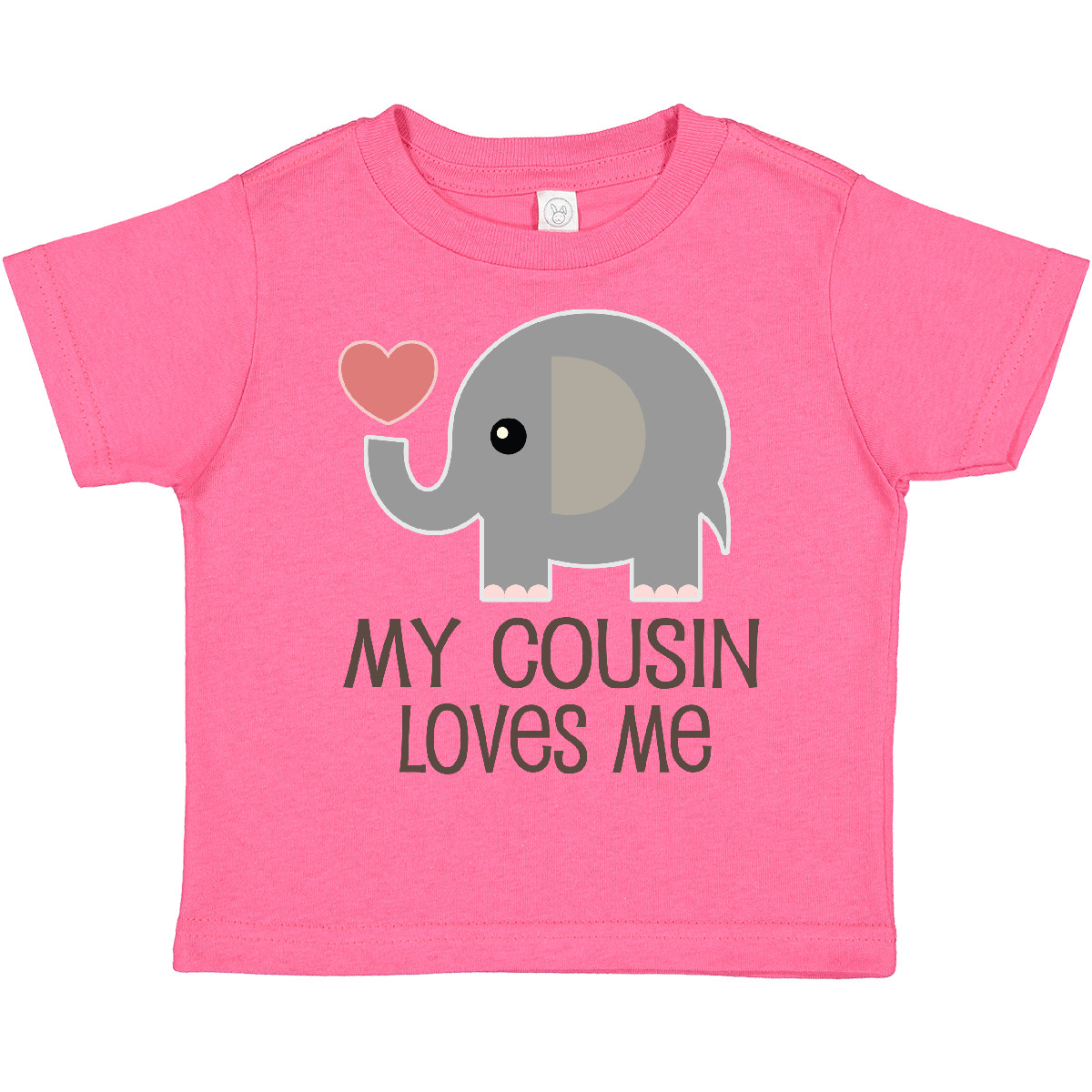 Inktastic My Cousin Loves Me Toddler T-Shirt Animals Childs Boys Girls Heart For - Picture 3 of 9