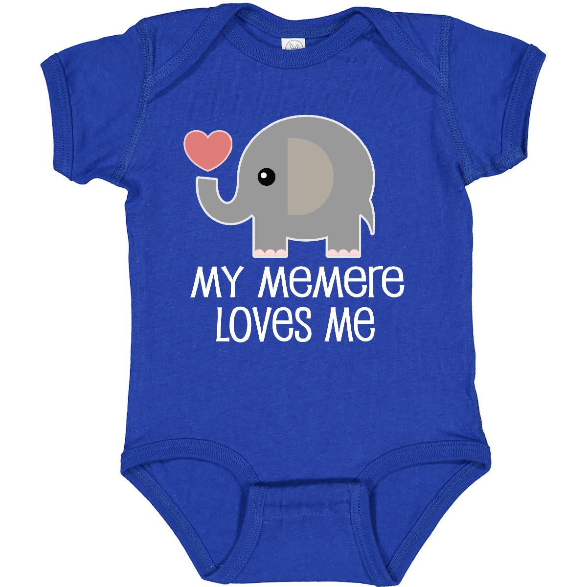 Inktastic Memere Oma liebt mich Baby Body Enkelkind Jungen Mädchen Enkel - Bild 13 von 16